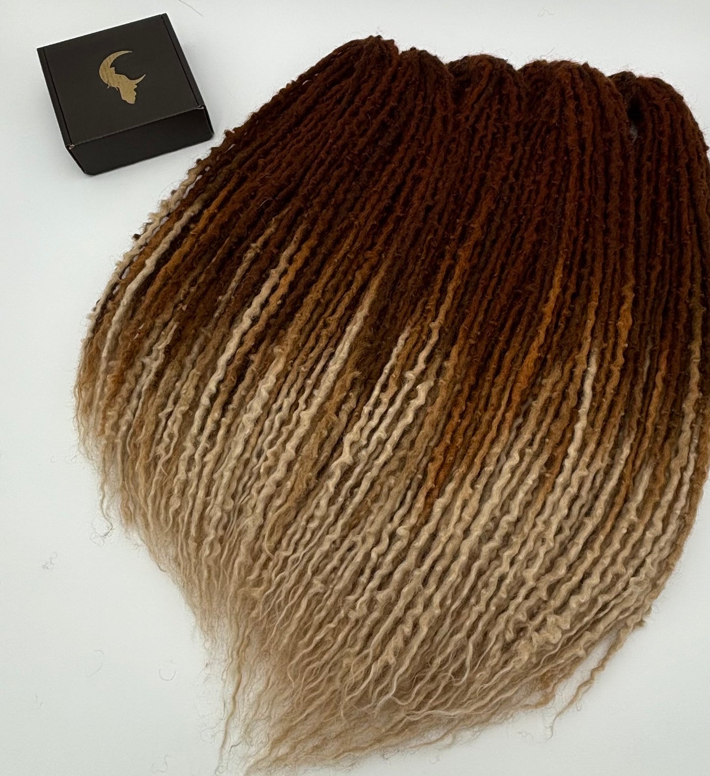 Dark Ginger to White/Cream Ombré