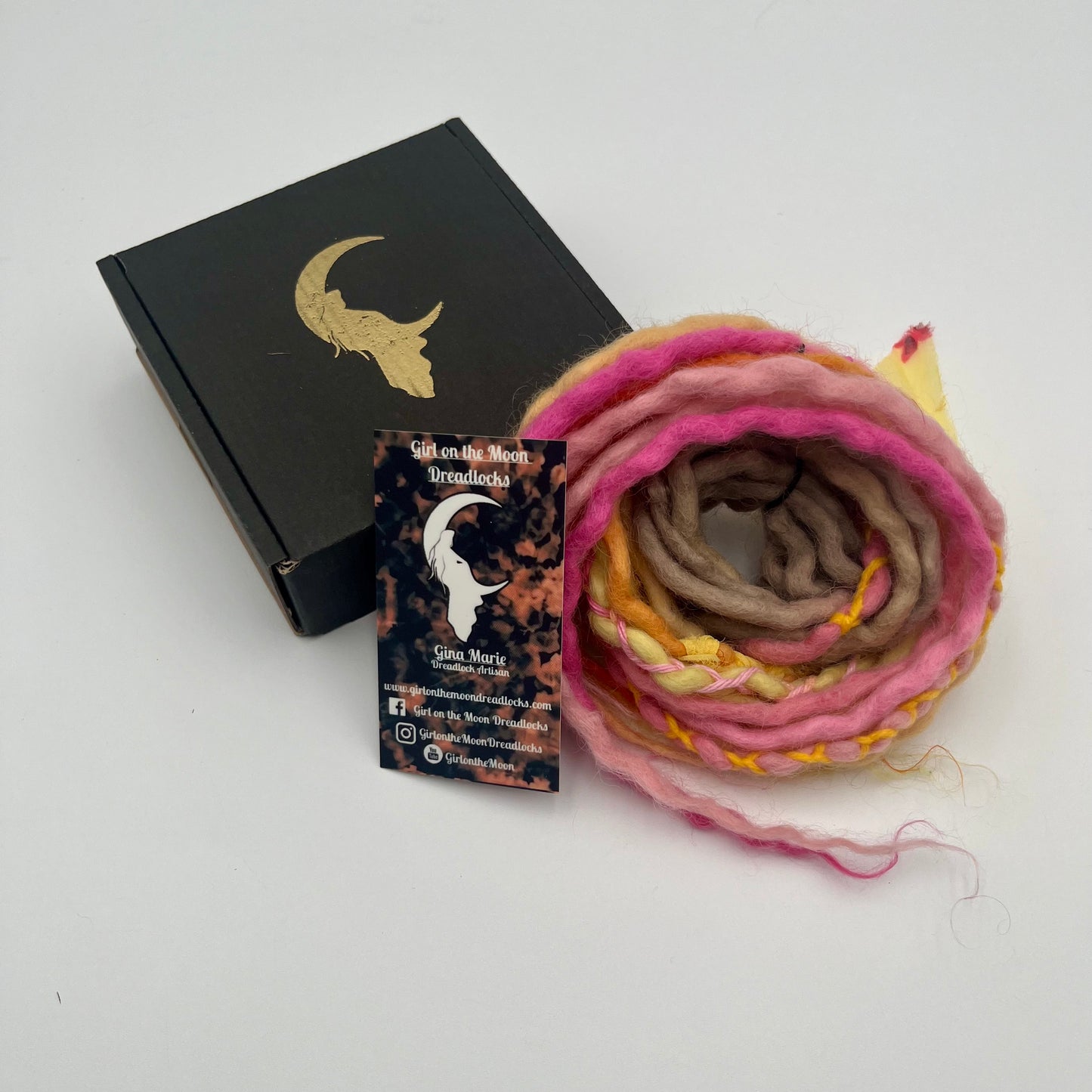 Pink Lemonade Mini Accent ~ Early Spring Collection - Girl On The Moon Dreadlocks