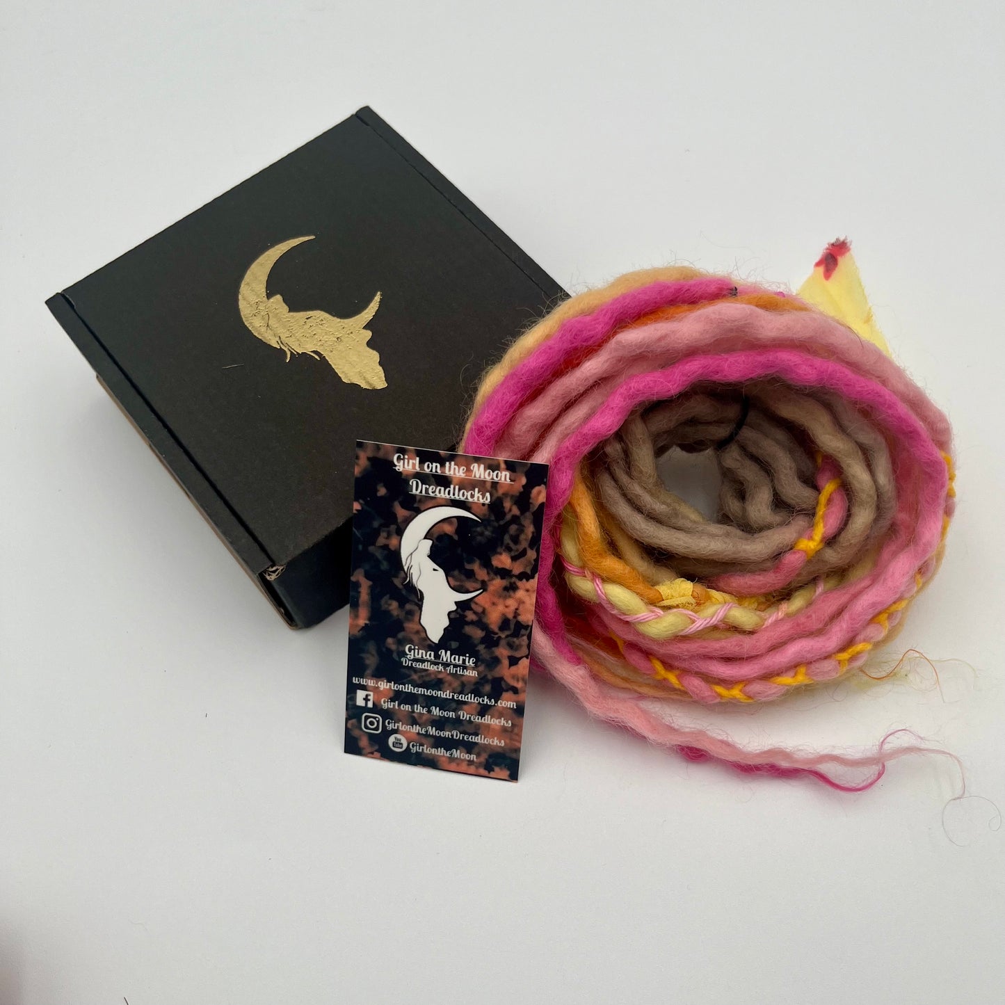 Pink Lemonade Mini Accent ~ Early Spring Collection - Girl On The Moon Dreadlocks