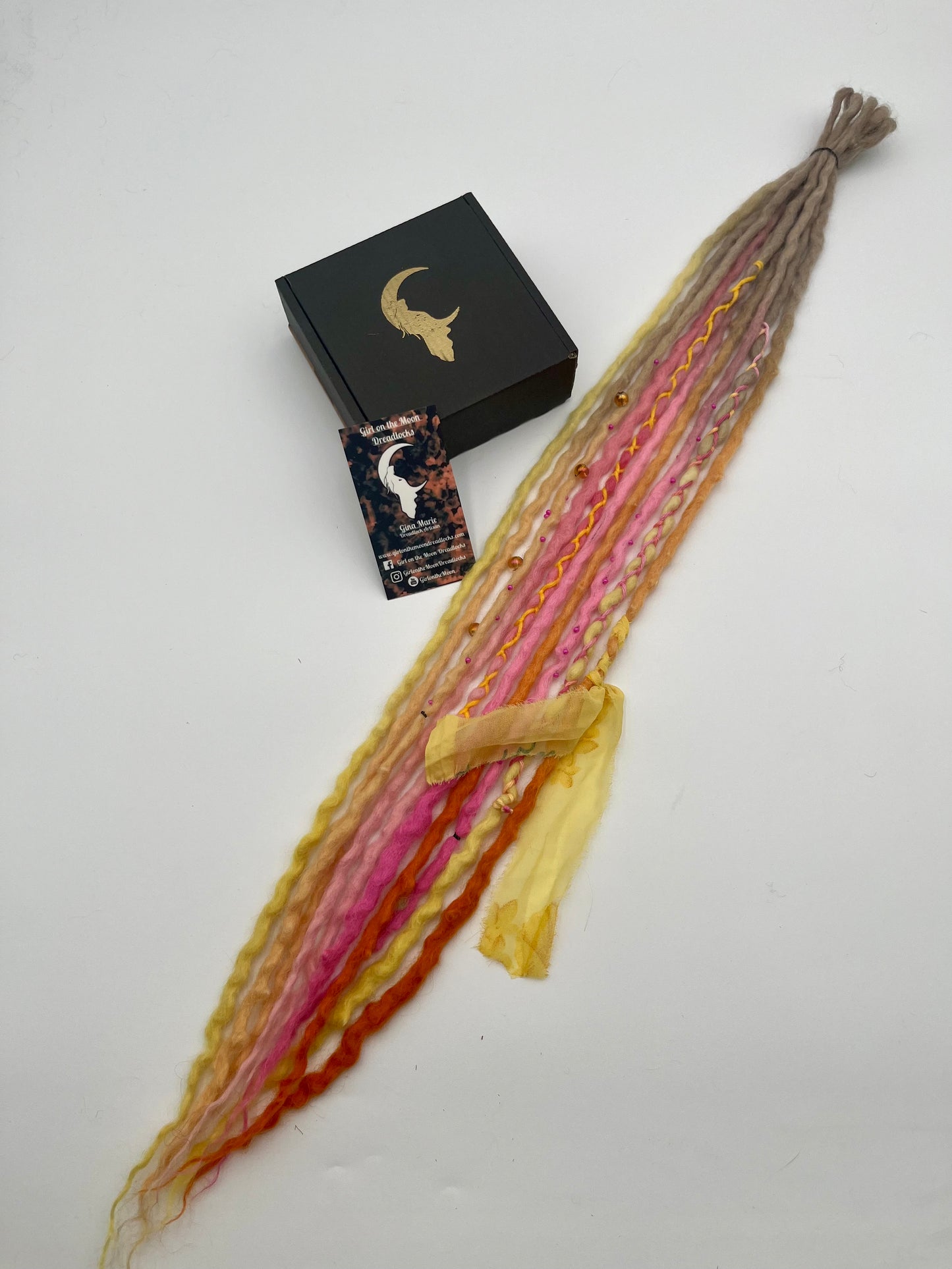 Pink Lemonade Mini Accent ~ Early Spring Collection - Girl On The Moon Dreadlocks