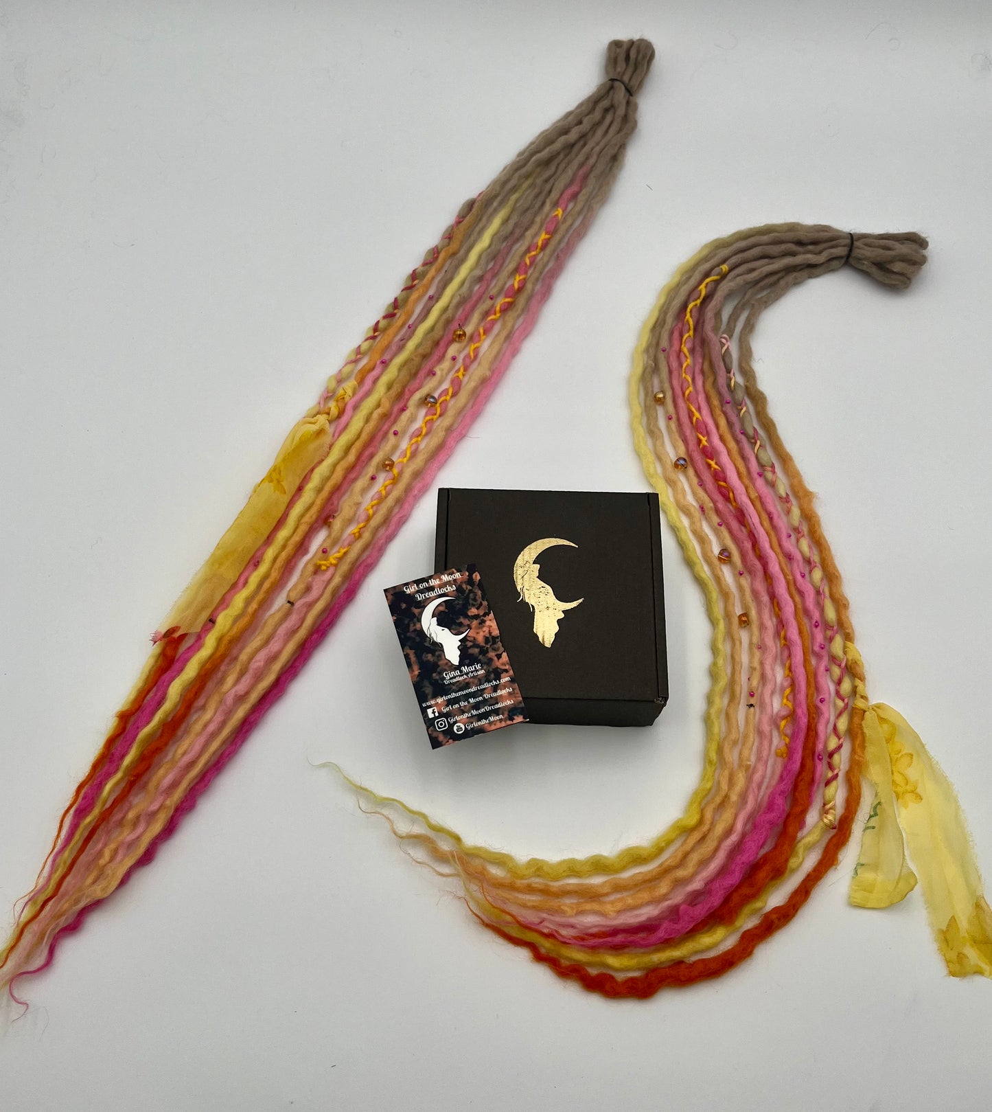 Pink Lemonade Mini Accent ~ Early Spring Collection - Girl On The Moon Dreadlocks