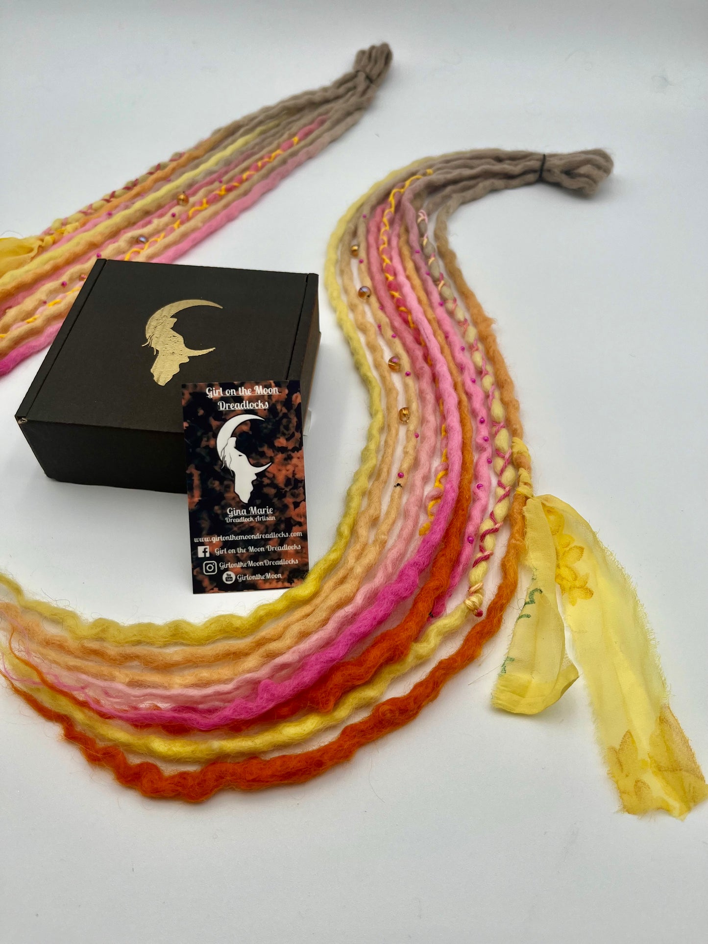 Pink Lemonade Mini Accent ~ Early Spring Collection - Girl On The Moon Dreadlocks