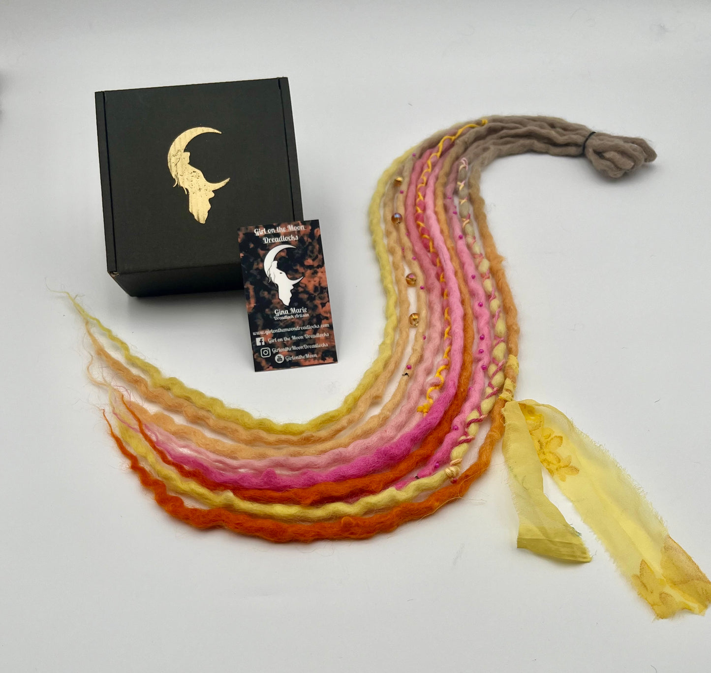 Pink Lemonade Mini Accent ~ Early Spring Collection - Girl On The Moon Dreadlocks