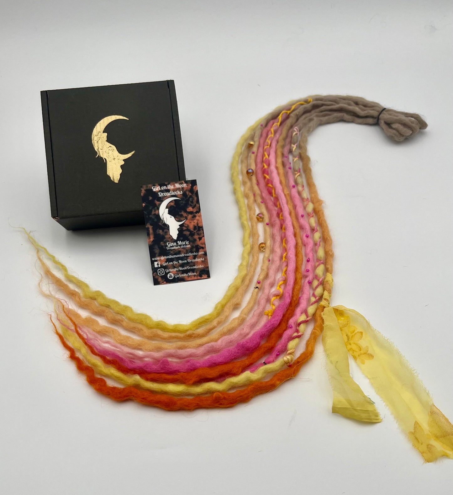 Pink Lemonade Mini Accent ~ Early Spring Collection - Girl On The Moon Dreadlocks