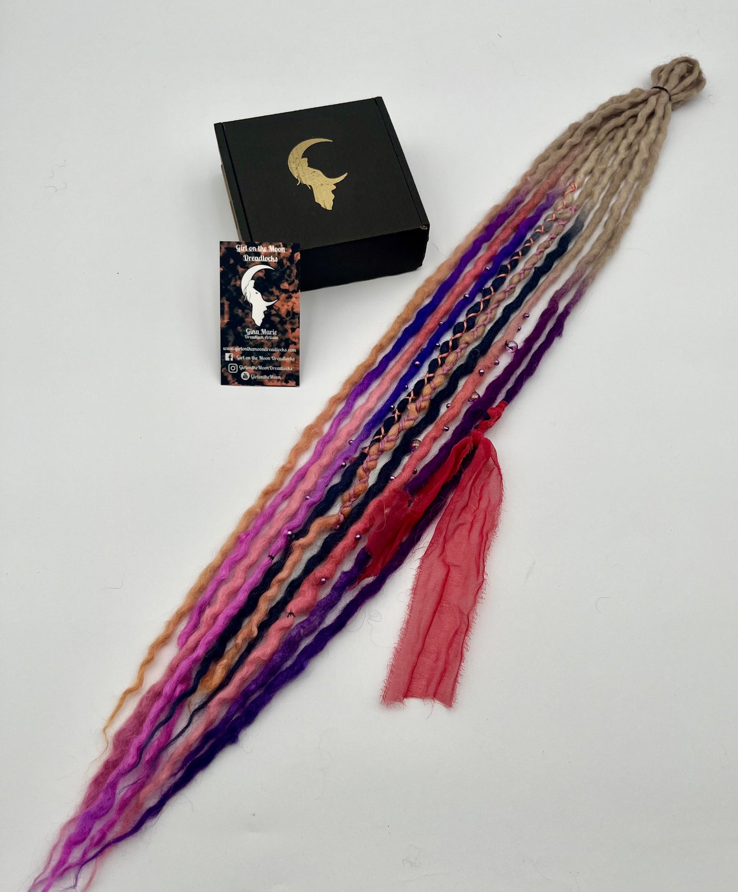 Night Skies Mini Accent ~ Early Spring Collection - Girl On The Moon Dreadlocks