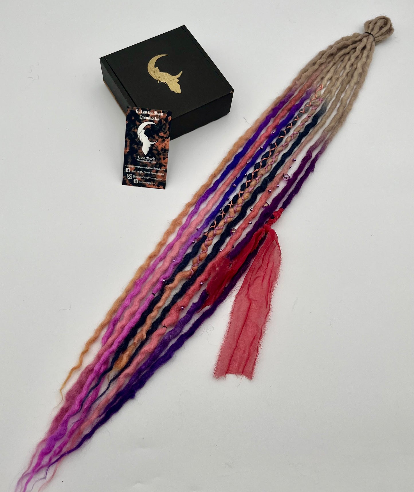 Night Skies Mini Accent ~ Early Spring Collection - Girl On The Moon Dreadlocks