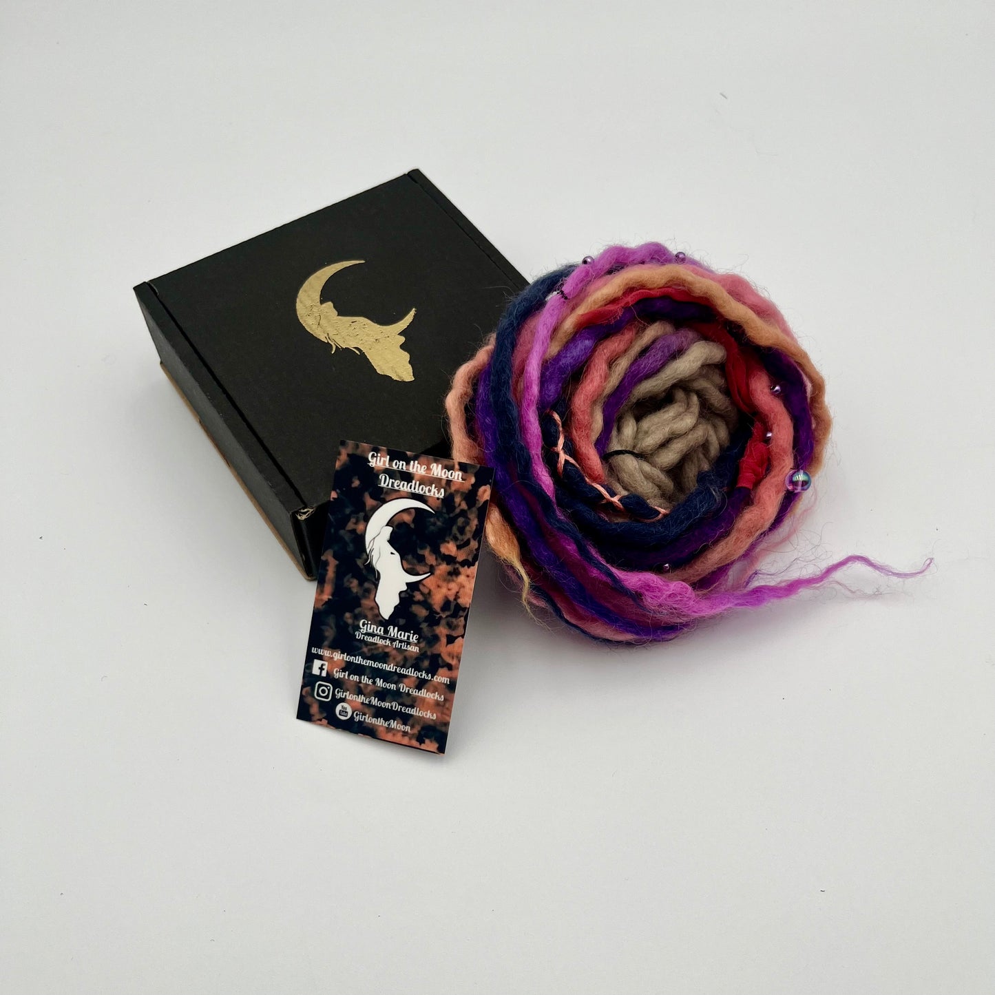 Night Skies Mini Accent ~ Early Spring Collection - Girl On The Moon Dreadlocks