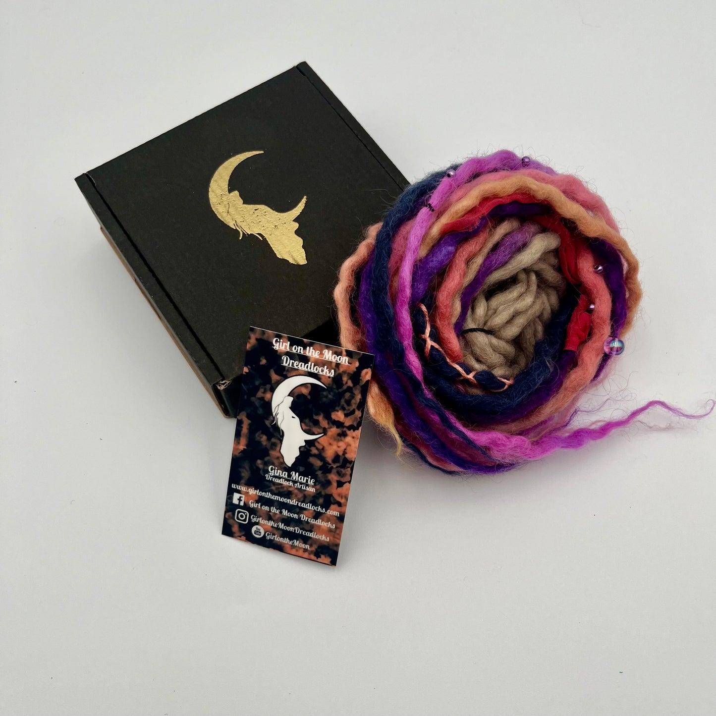 Night Skies Mini Accent ~ Early Spring Collection - Girl On The Moon Dreadlocks