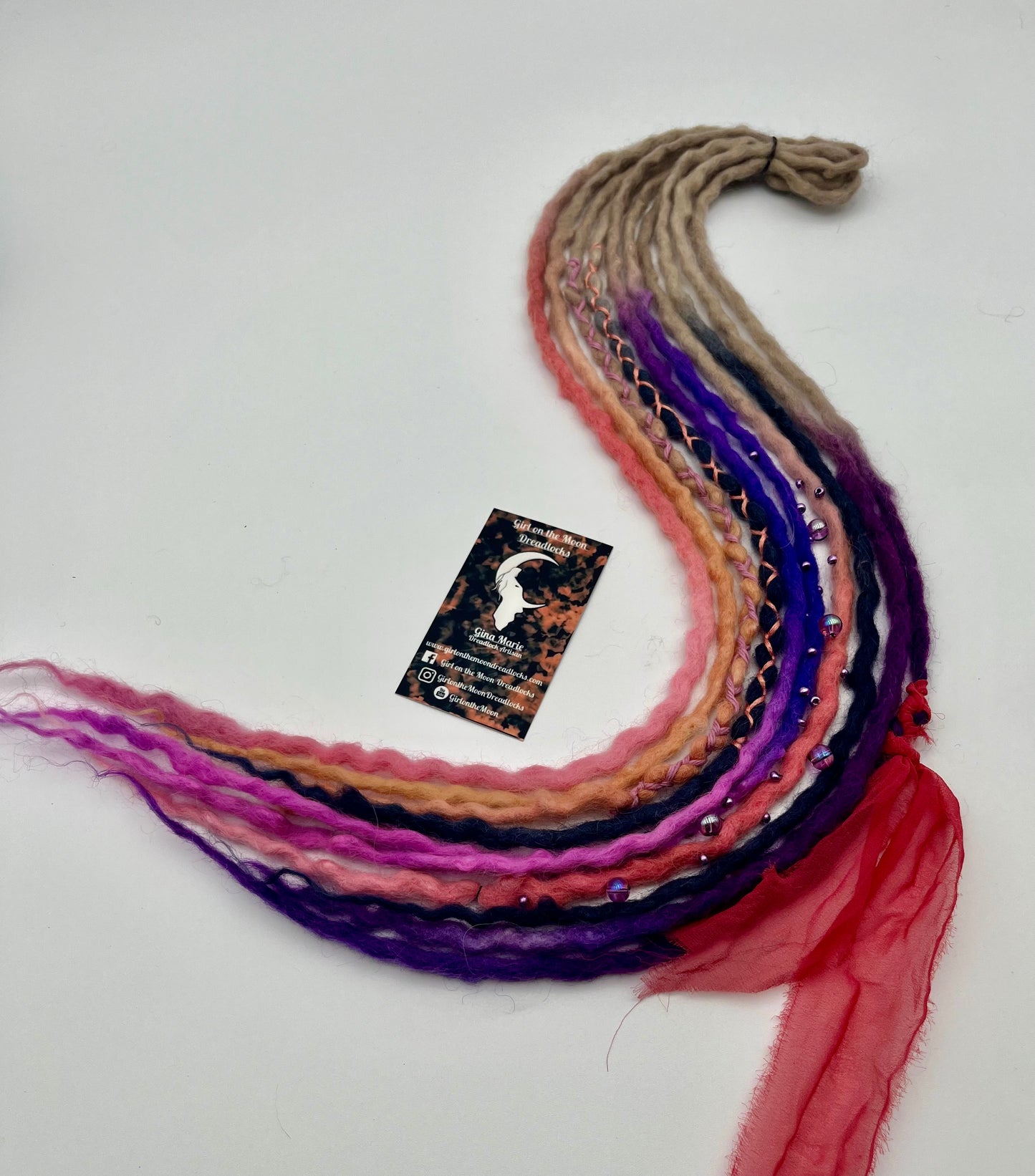 Night Skies Mini Accent ~ Early Spring Collection - Girl On The Moon Dreadlocks