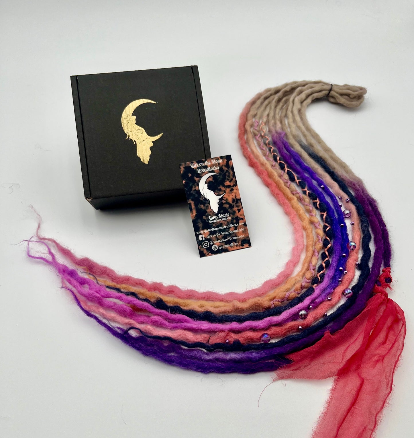 Night Skies Mini Accent ~ Early Spring Collection - Girl On The Moon Dreadlocks