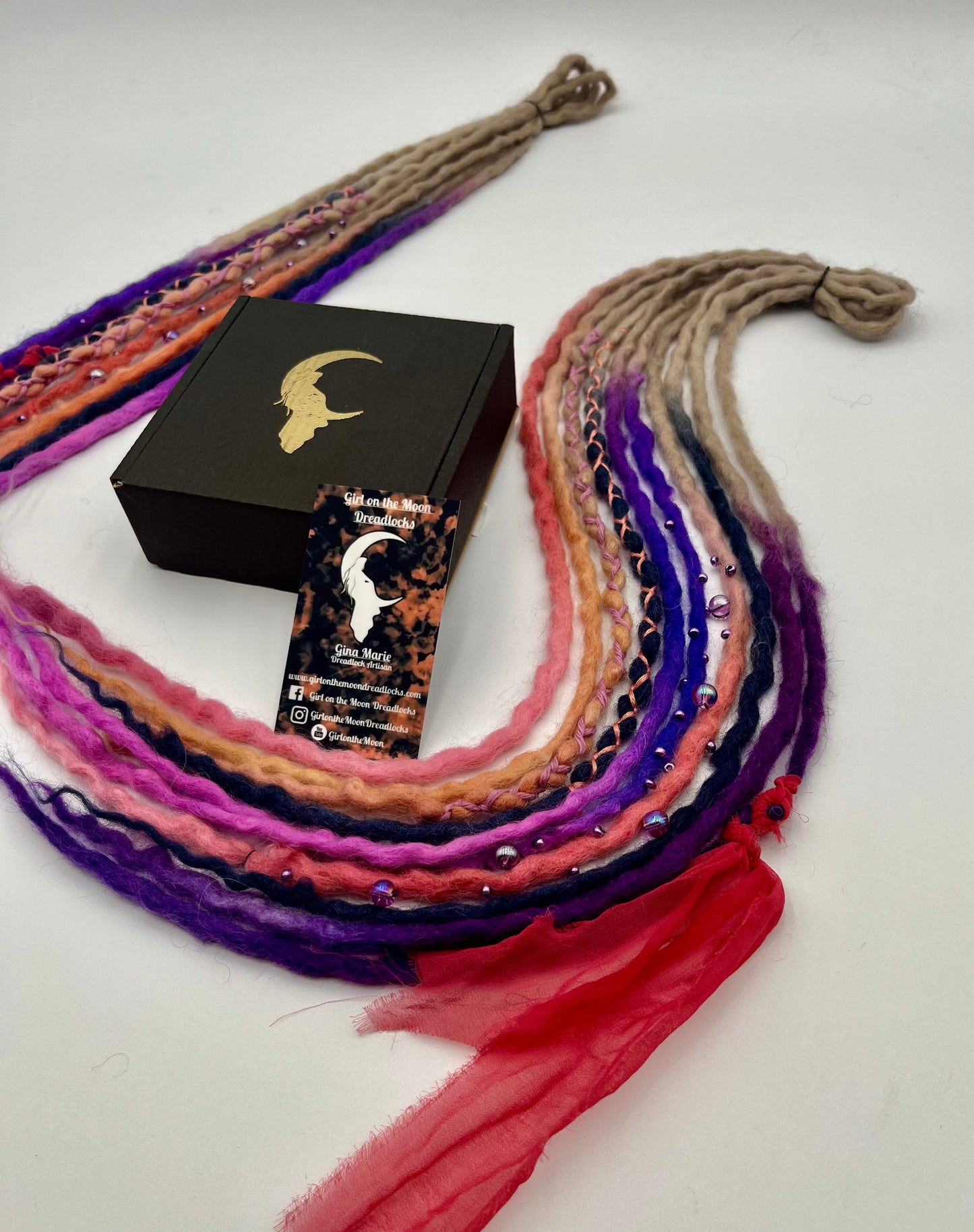 Night Skies Mini Accent ~ Early Spring Collection - Girl On The Moon Dreadlocks