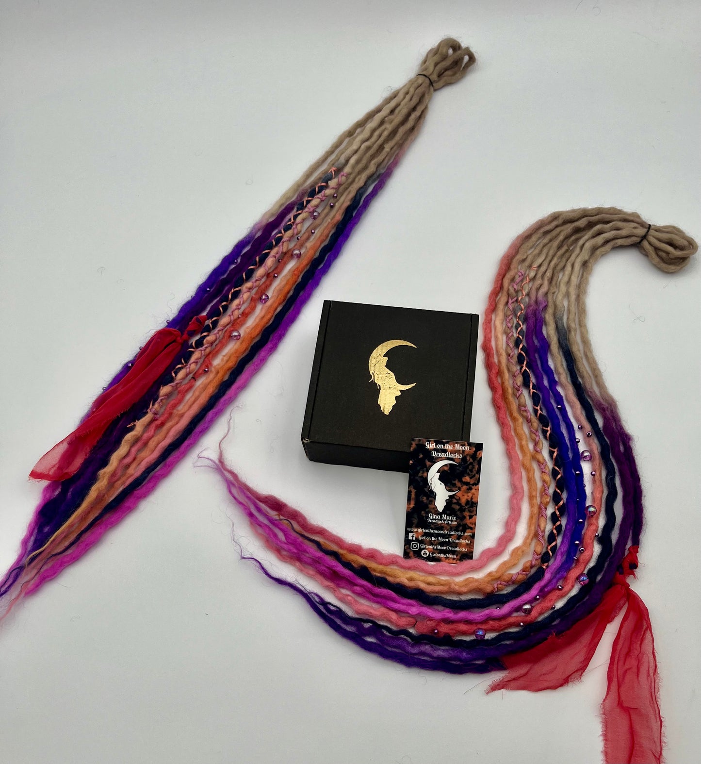 Night Skies Mini Accent ~ Early Spring Collection - Girl On The Moon Dreadlocks