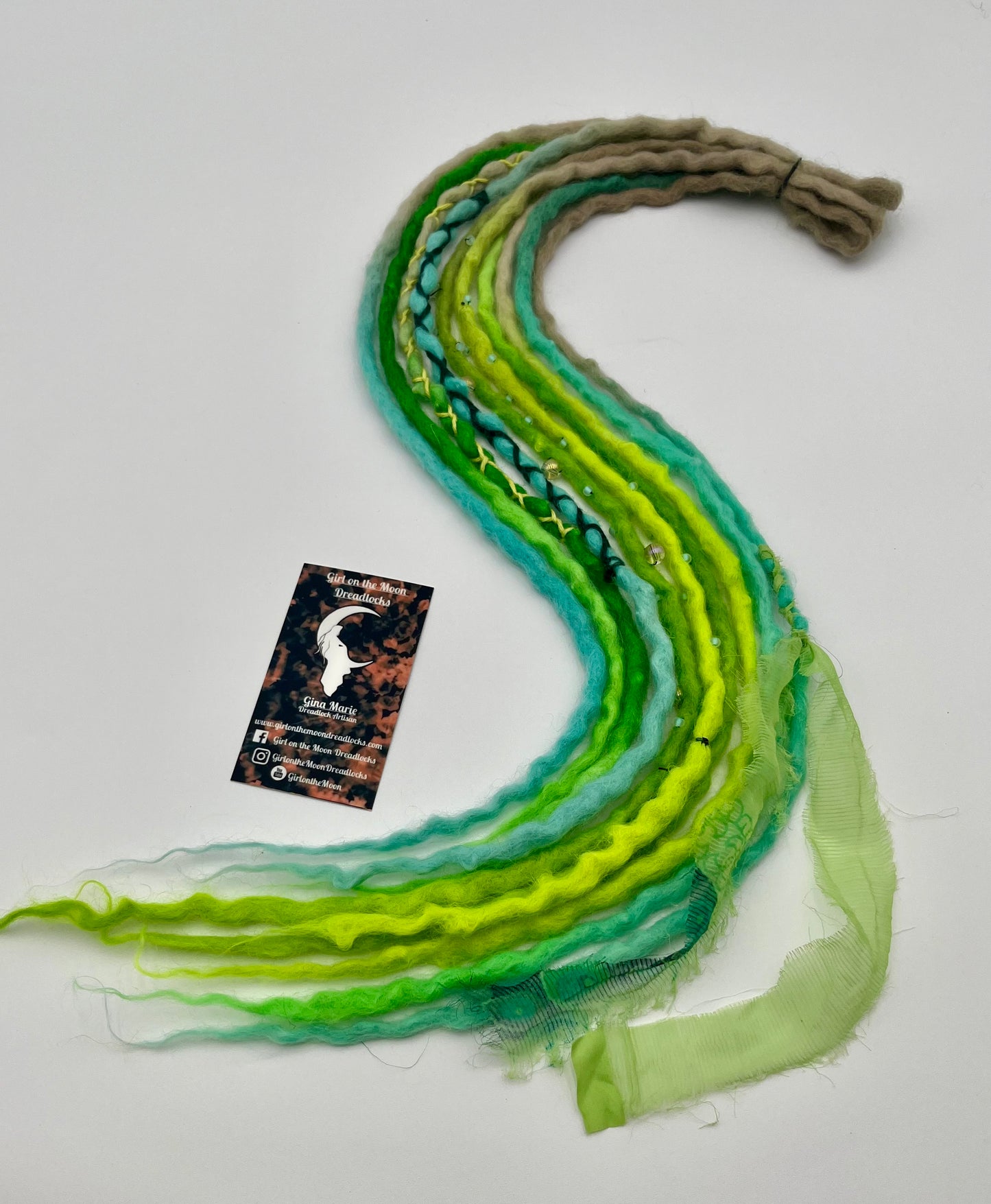 Lucky Clover Mini Accent ~ Early Spring Collection - Girl On The Moon Dreadlocks