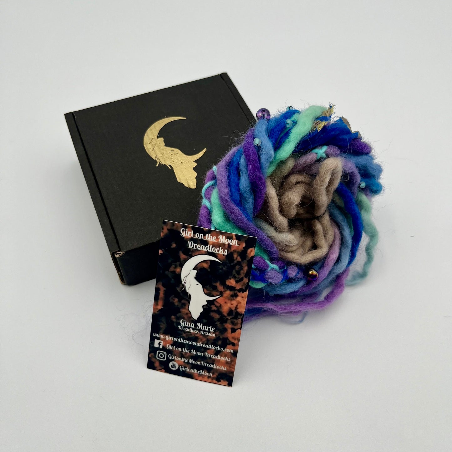 Forget-Me-Not Mini Accent ~ Early Spring Collection - Girl On The Moon Dreadlocks