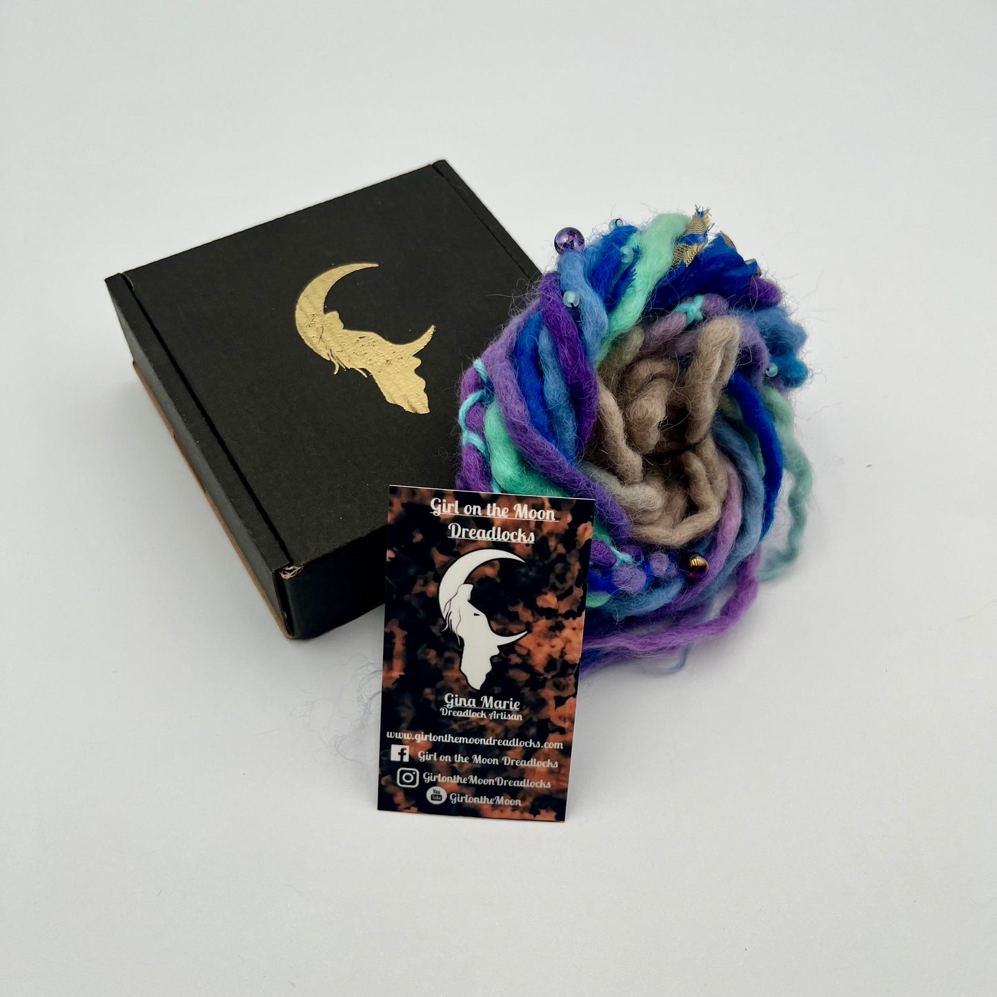 Forget-Me-Not Mini Accent ~ Early Spring Collection - Girl On The Moon Dreadlocks
