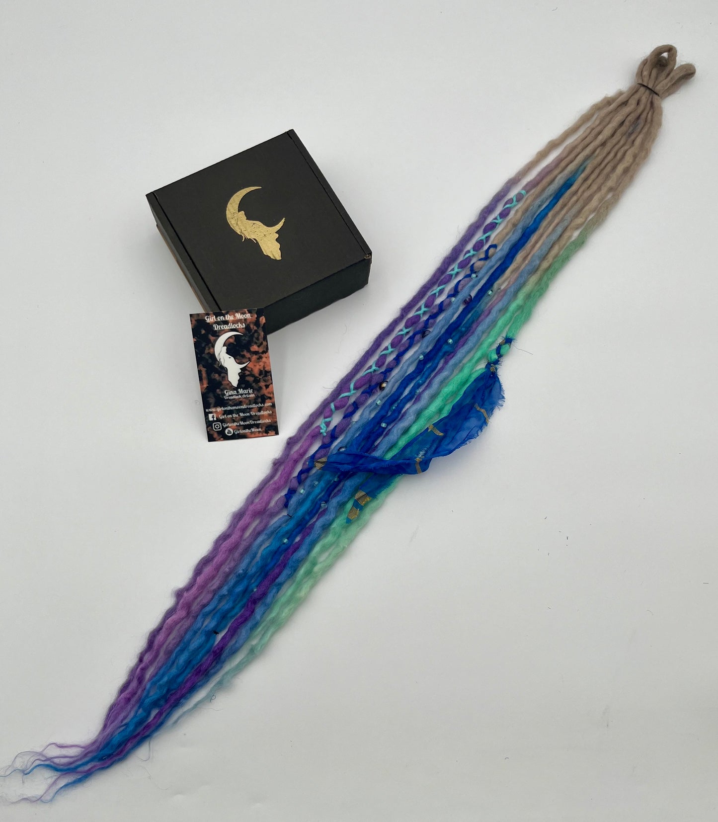 Forget-Me-Not Mini Accent ~ Early Spring Collection - Girl On The Moon Dreadlocks
