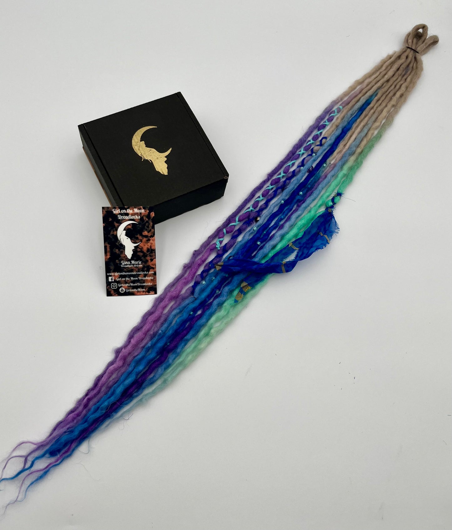 Forget-Me-Not Mini Accent ~ Early Spring Collection - Girl On The Moon Dreadlocks