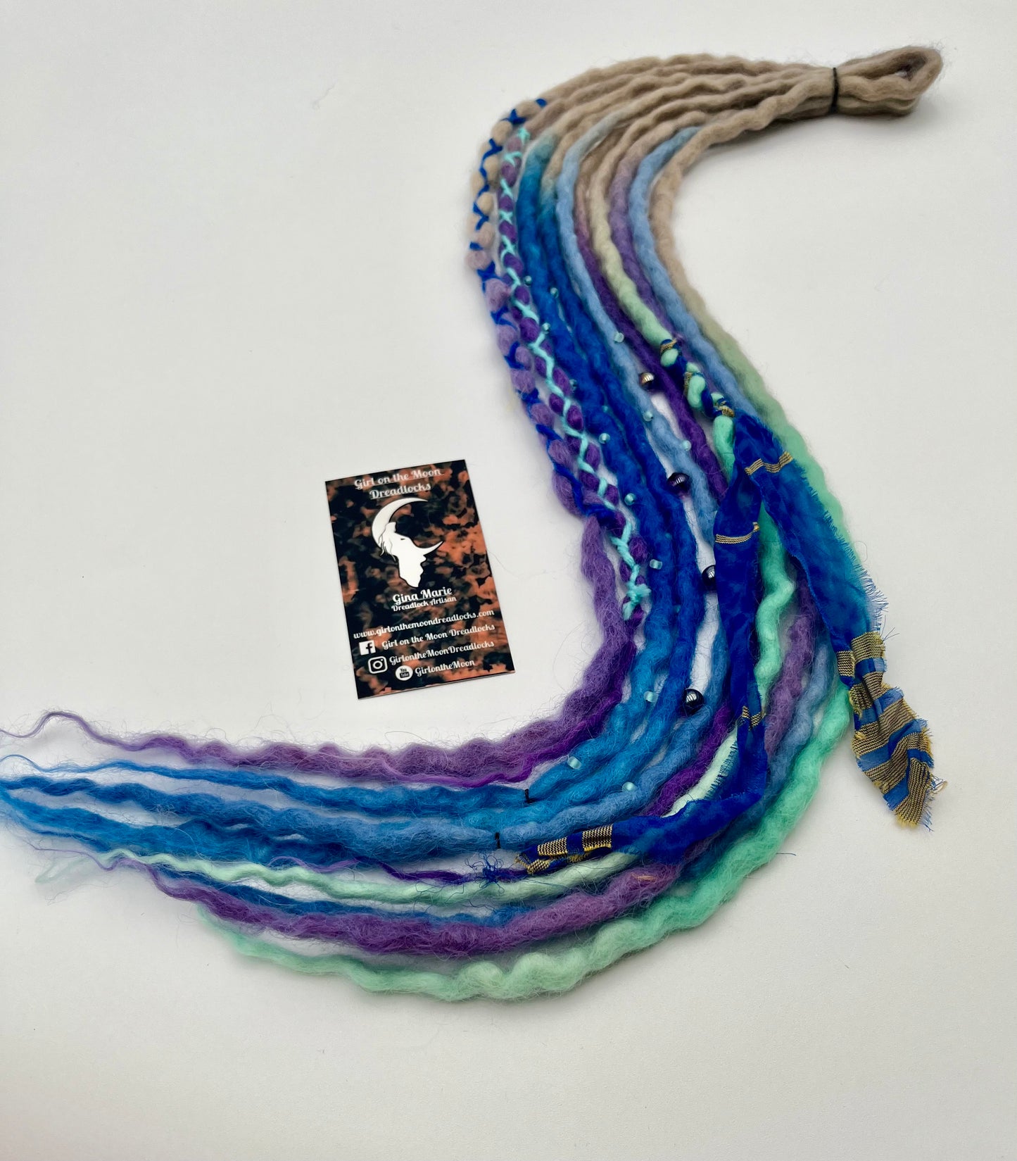 Forget-Me-Not Mini Accent ~ Early Spring Collection - Girl On The Moon Dreadlocks