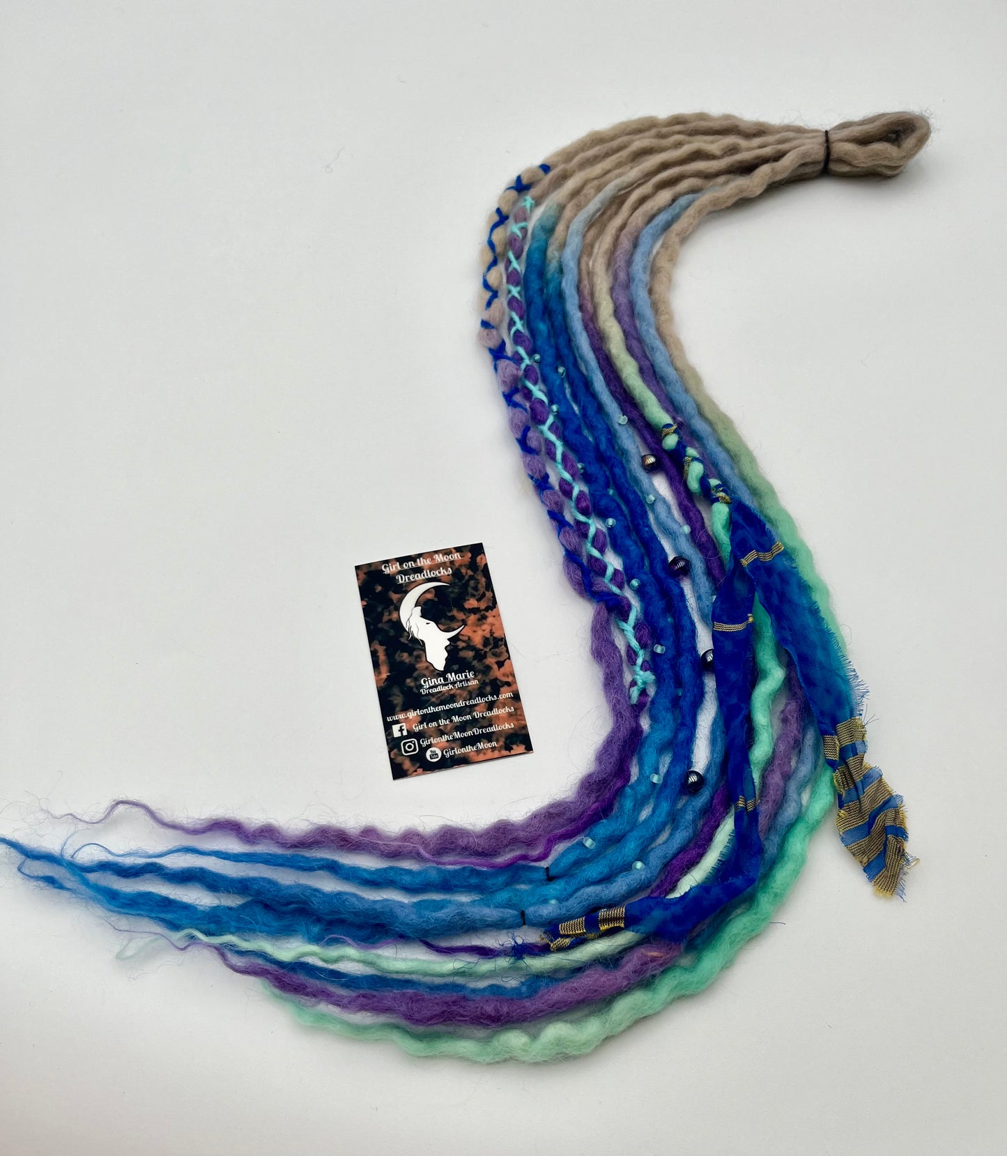 Forget-Me-Not Mini Accent ~ Early Spring Collection - Girl On The Moon Dreadlocks