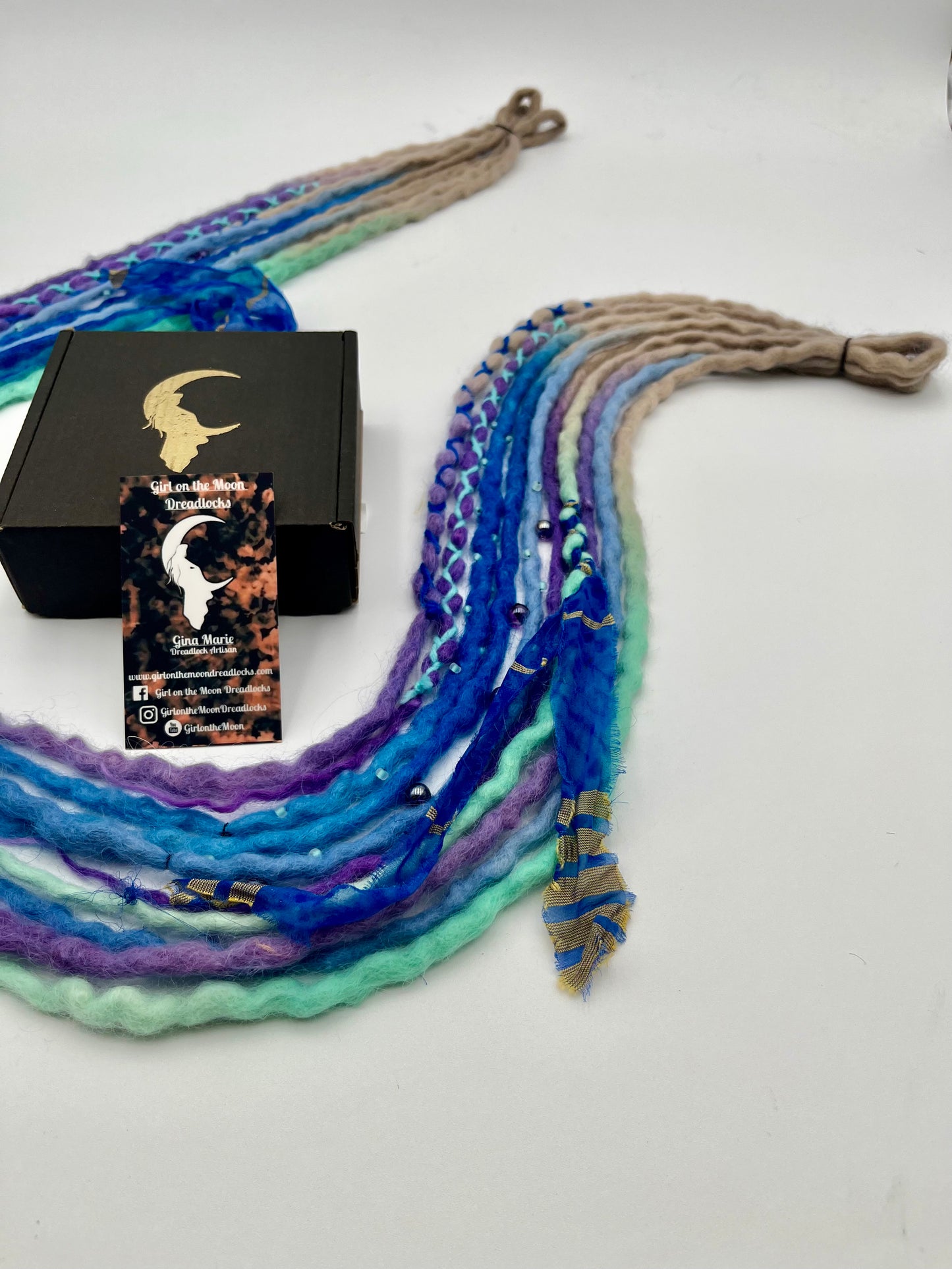 Forget-Me-Not Mini Accent ~ Early Spring Collection - Girl On The Moon Dreadlocks