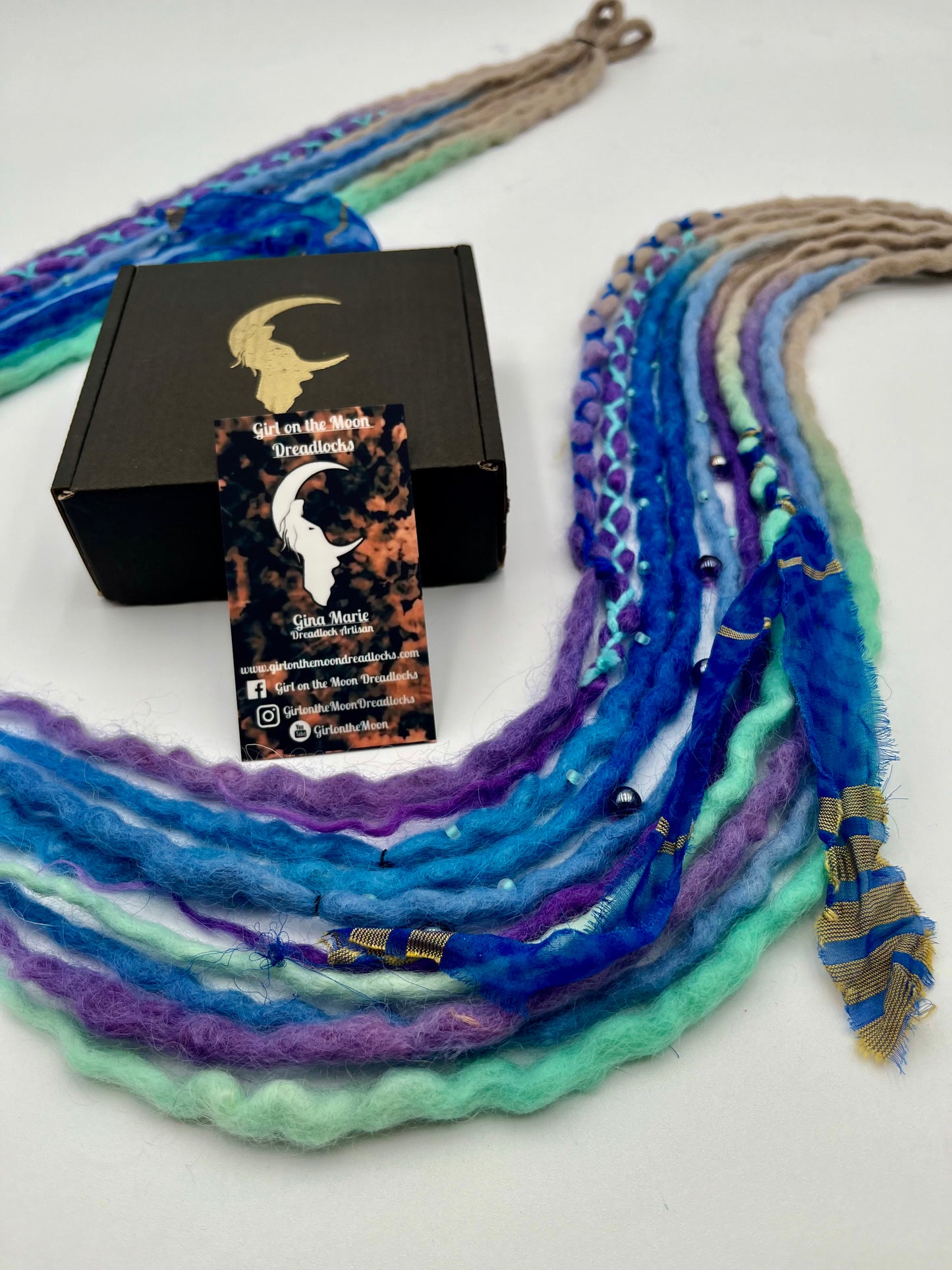 Forget-Me-Not Mini Accent ~ Early Spring Collection - Girl On The Moon Dreadlocks