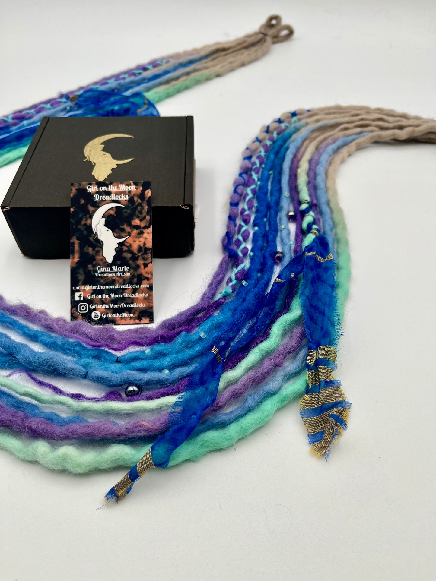 Forget-Me-Not Mini Accent ~ Early Spring Collection - Girl On The Moon Dreadlocks