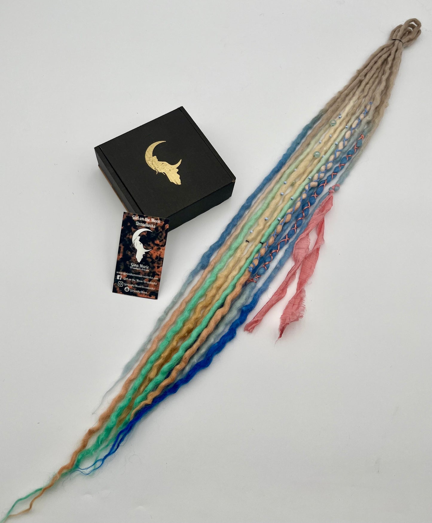Beachy Blues Mini Accent ~ Early Spring Collection - Girl On The Moon Dreadlocks
