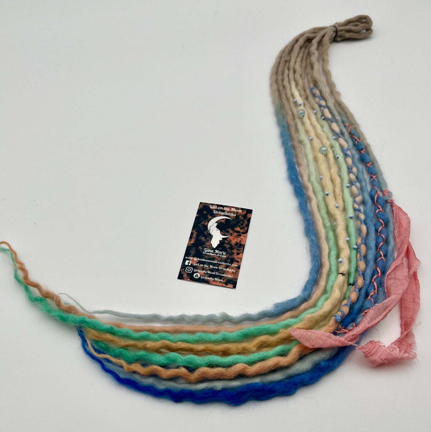 Beachy Blues Mini Accent ~ Early Spring Collection - Girl On The Moon Dreadlocks