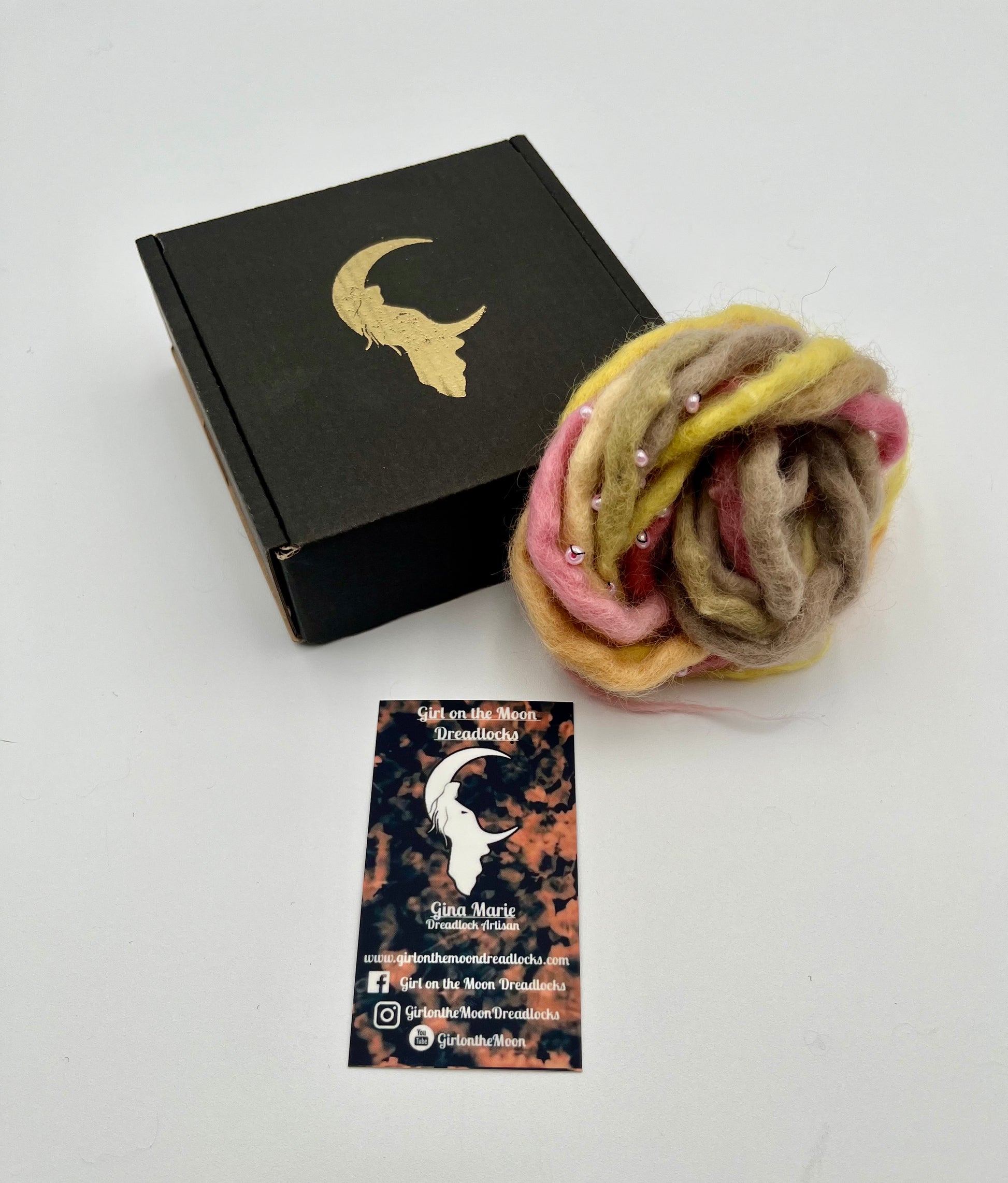 Pink Lemonade Bubble Locs ~ Early Spring Collection - Girl On The Moon Dreadlocks