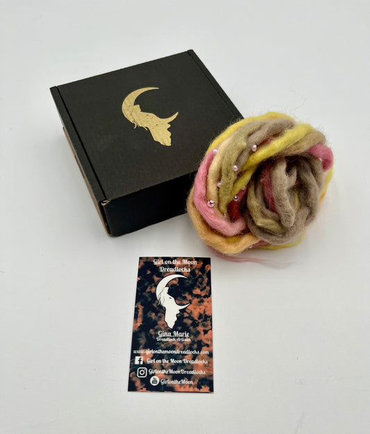 Pink Lemonade Bubble Locs ~ Early Spring Collection - Girl On The Moon Dreadlocks