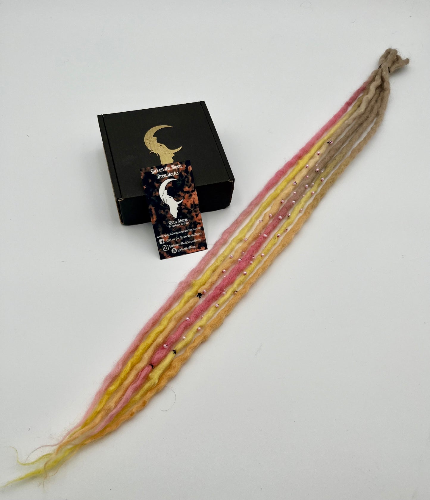 Pink Lemonade Bubble Locs ~ Early Spring Collection - Girl On The Moon Dreadlocks