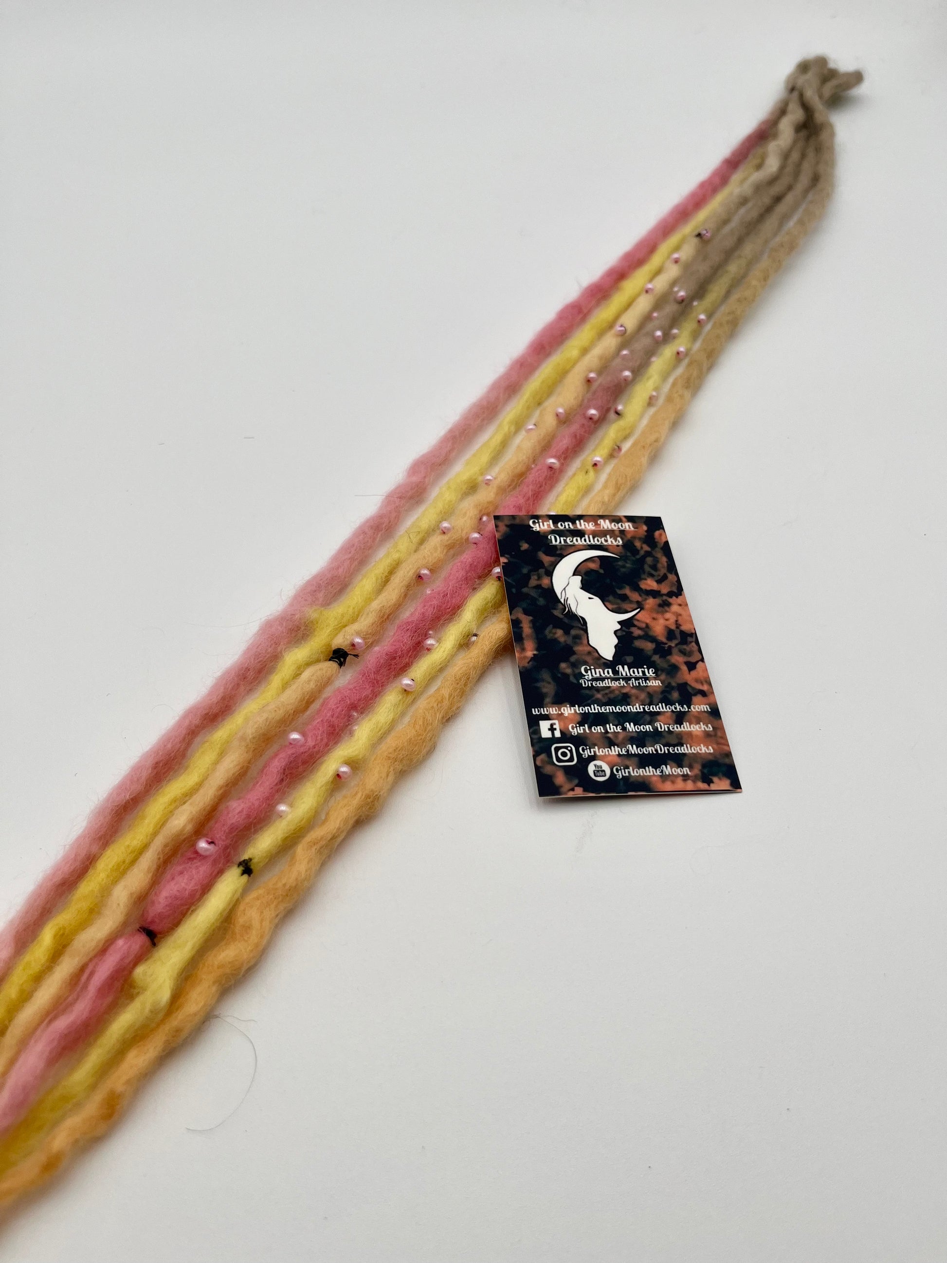 Pink Lemonade Bubble Locs ~ Early Spring Collection - Girl On The Moon Dreadlocks