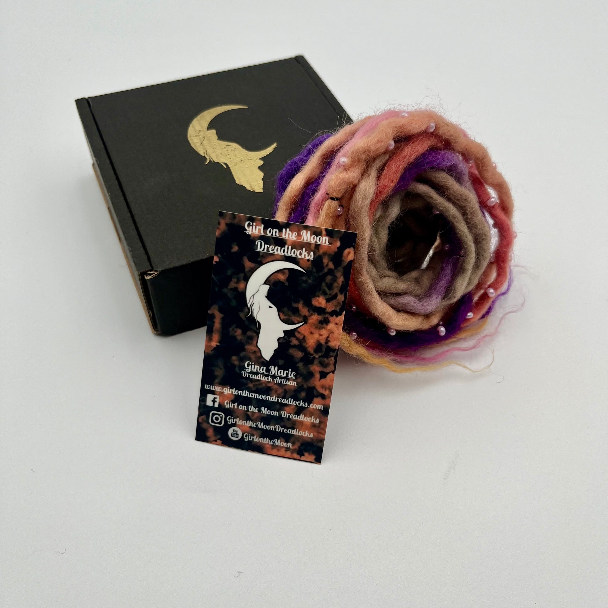 Night Skies Bubble Locs ~ Early Spring Collection - Girl On The Moon Dreadlocks