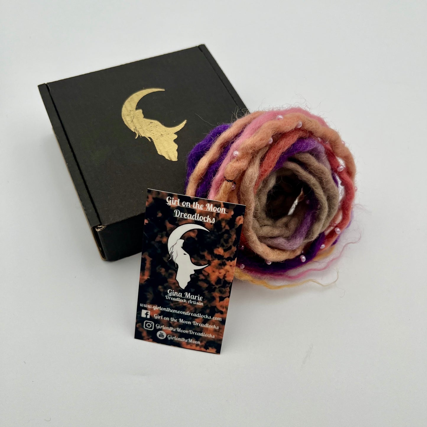 Night Skies Bubble Locs ~ Early Spring Collection - Girl On The Moon Dreadlocks