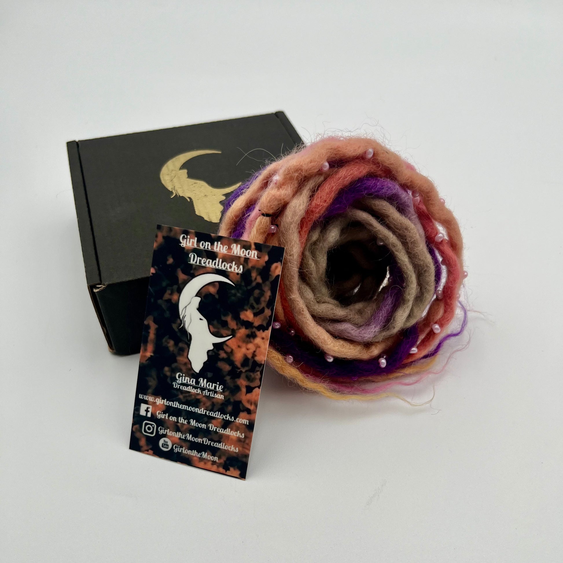 Night Skies Bubble Locs ~ Early Spring Collection - Girl On The Moon Dreadlocks