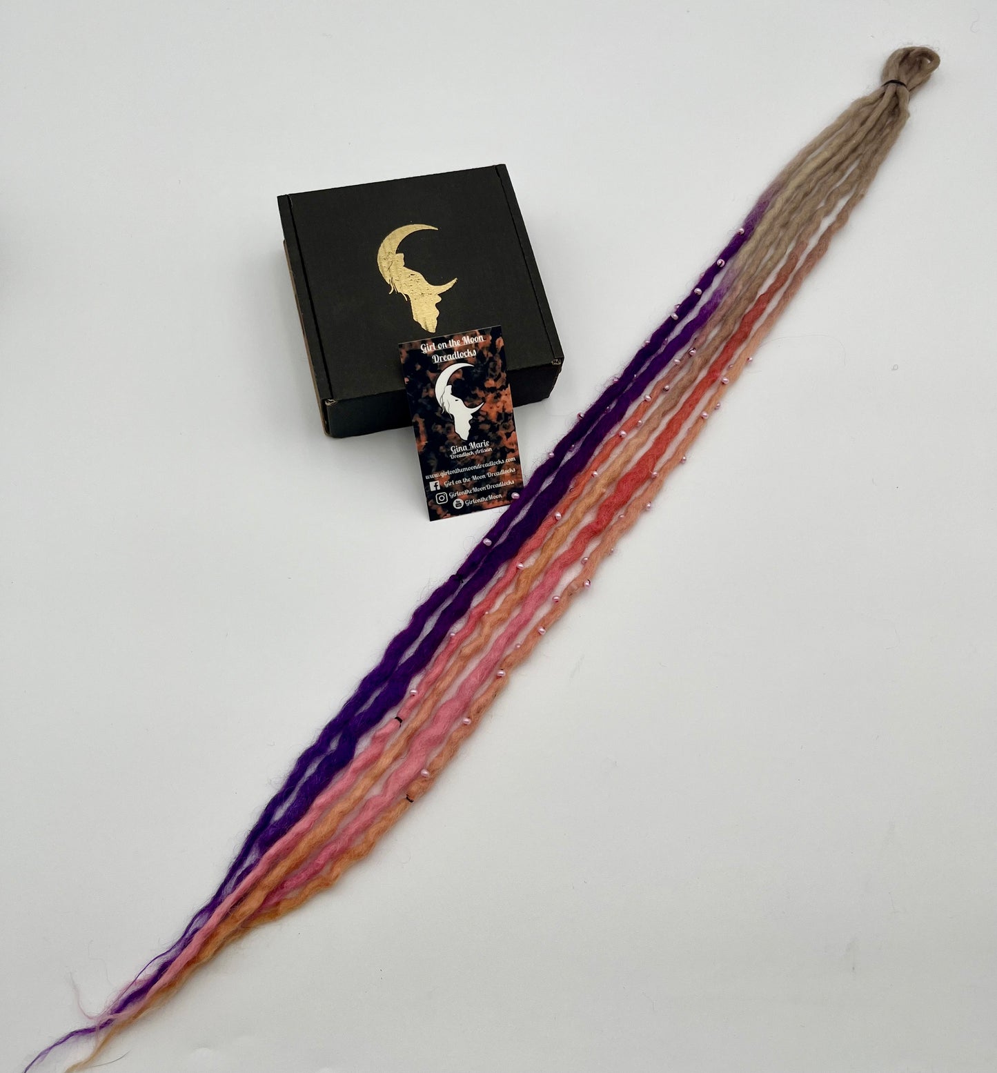 Night Skies Bubble Locs ~ Early Spring Collection - Girl On The Moon Dreadlocks