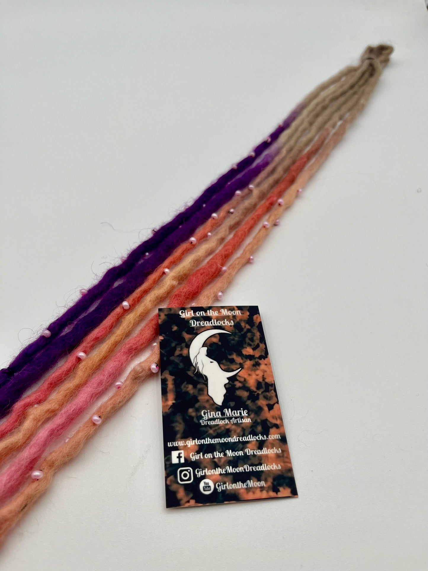 Night Skies Bubble Locs ~ Early Spring Collection - Girl On The Moon Dreadlocks