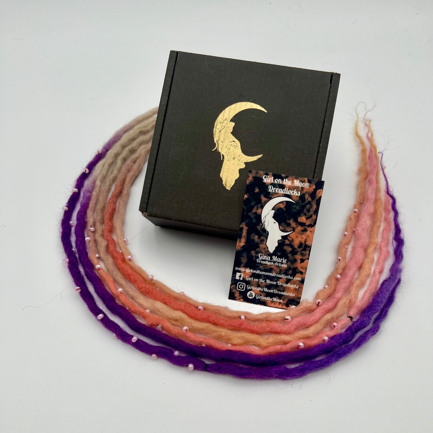 Night Skies Bubble Locs ~ Early Spring Collection - Girl On The Moon Dreadlocks