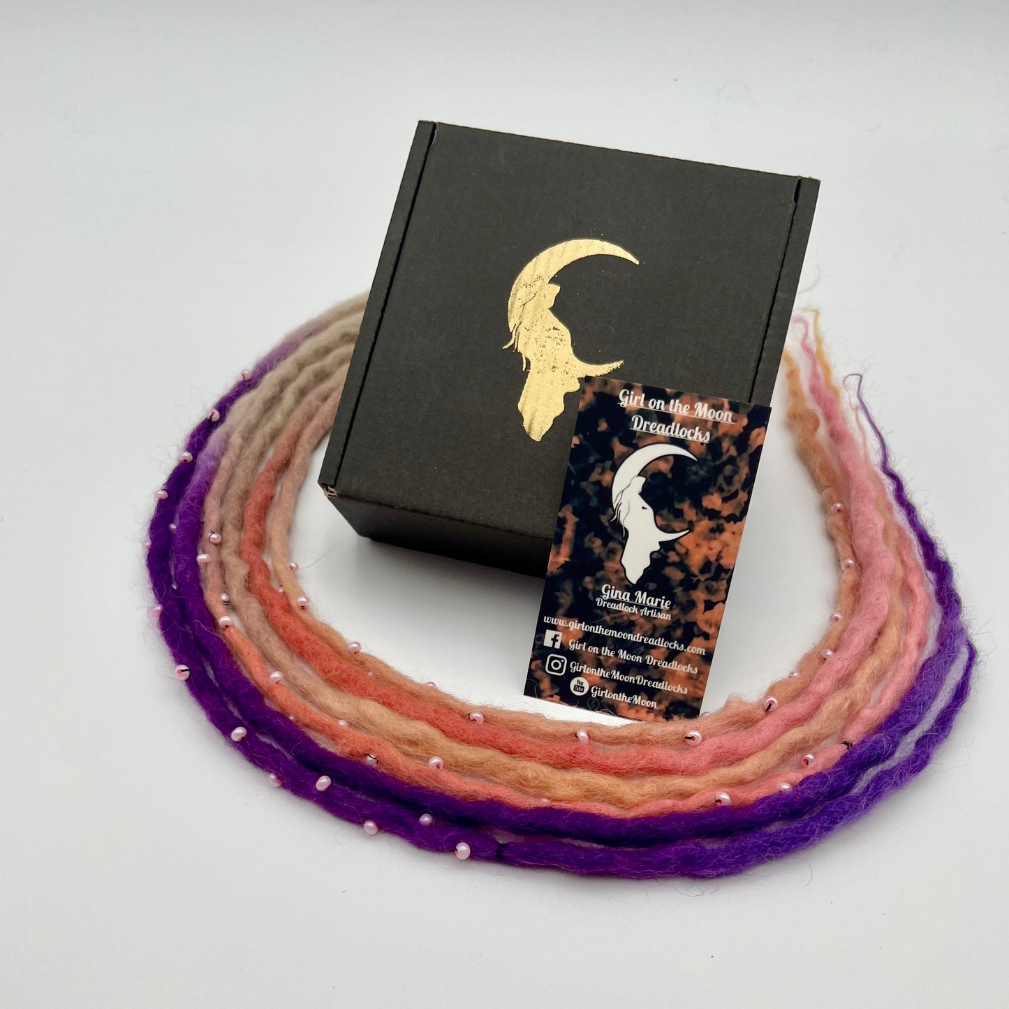 Night Skies Bubble Locs ~ Early Spring Collection - Girl On The Moon Dreadlocks