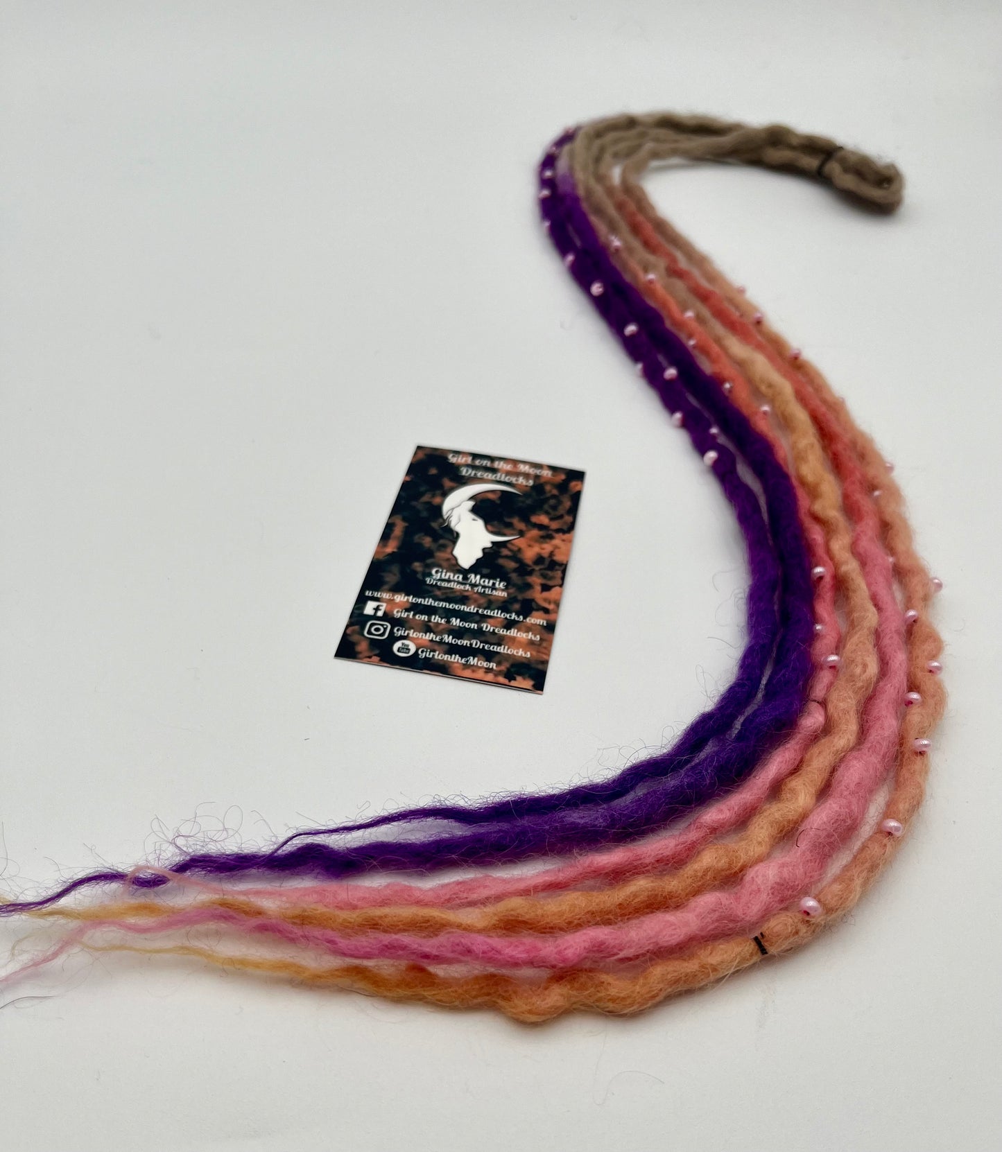 Night Skies Bubble Locs ~ Early Spring Collection - Girl On The Moon Dreadlocks