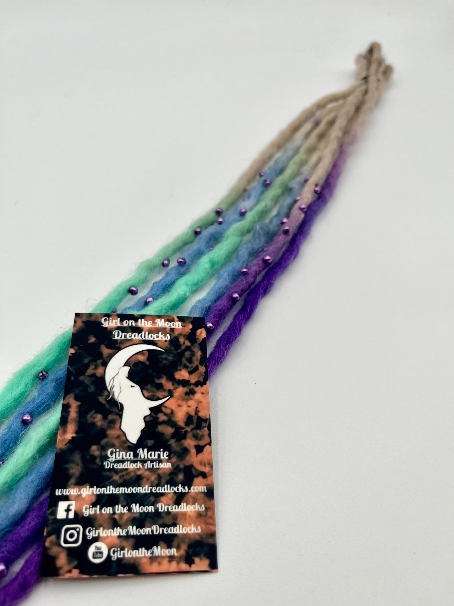 Forget-Me-Not Bubble Locs ~ Early Spring Collection - Girl On The Moon Dreadlocks