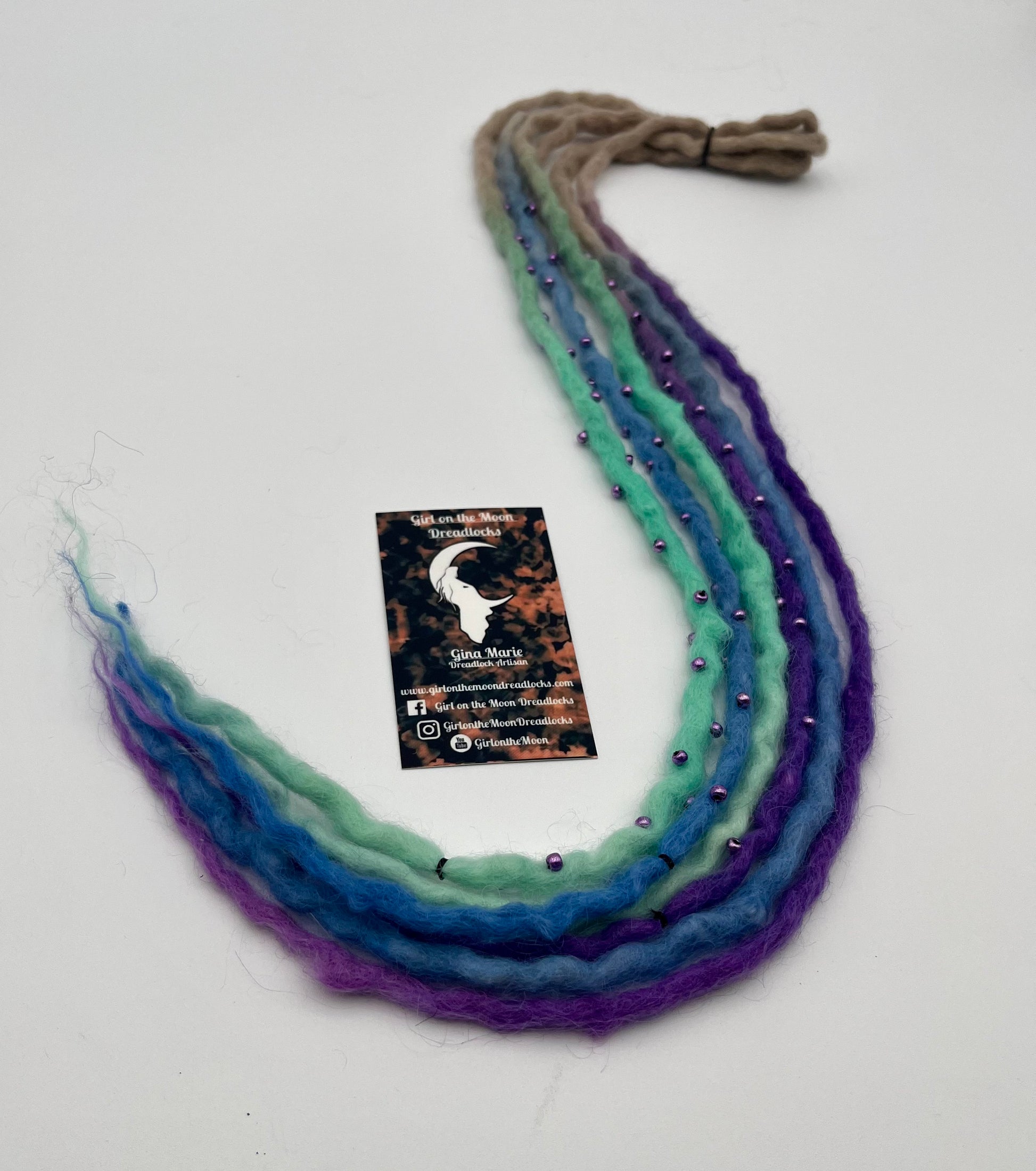 Forget-Me-Not Bubble Locs ~ Early Spring Collection - Girl On The Moon Dreadlocks