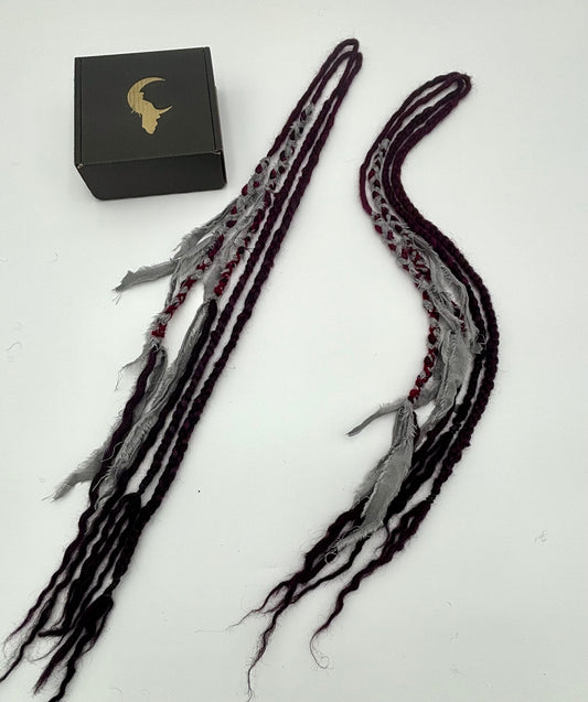 Auburn/Burgundy to Plum/Black Chunky Wraps