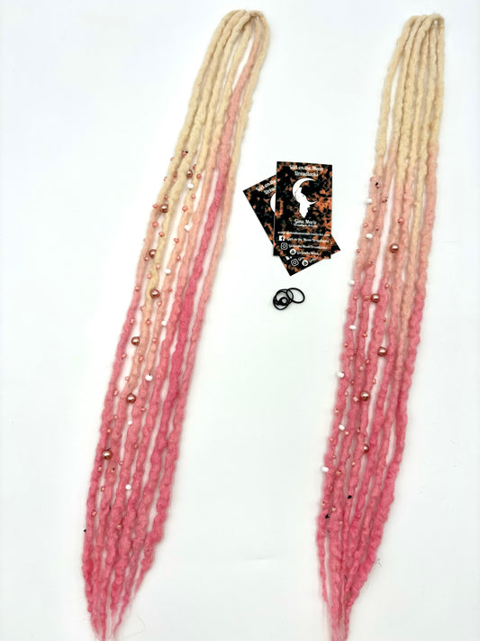 Valentines 2025 Bubble Locs - Blonde/Pink