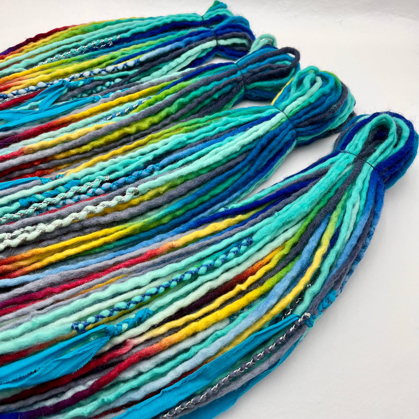 Blue Rainbow Colorway - Girl On The Moon Dreadlocks