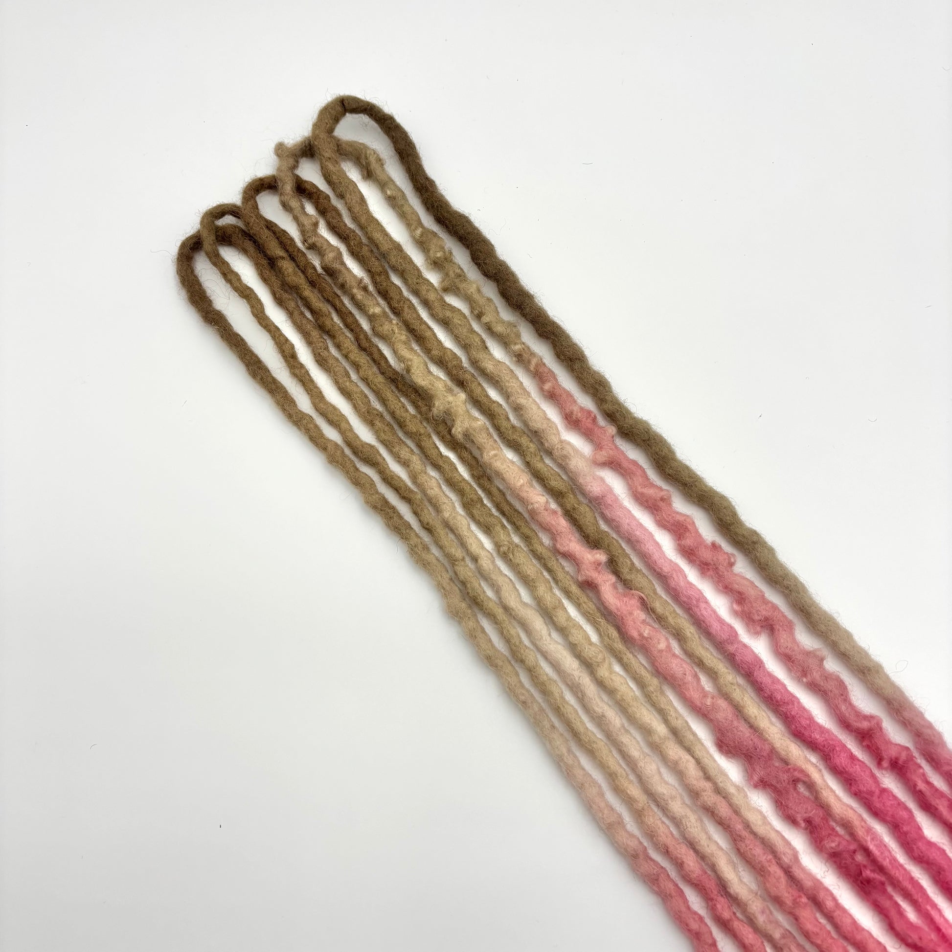 Blonde to Mixed Pinks - Girl On The Moon Dreadlocks