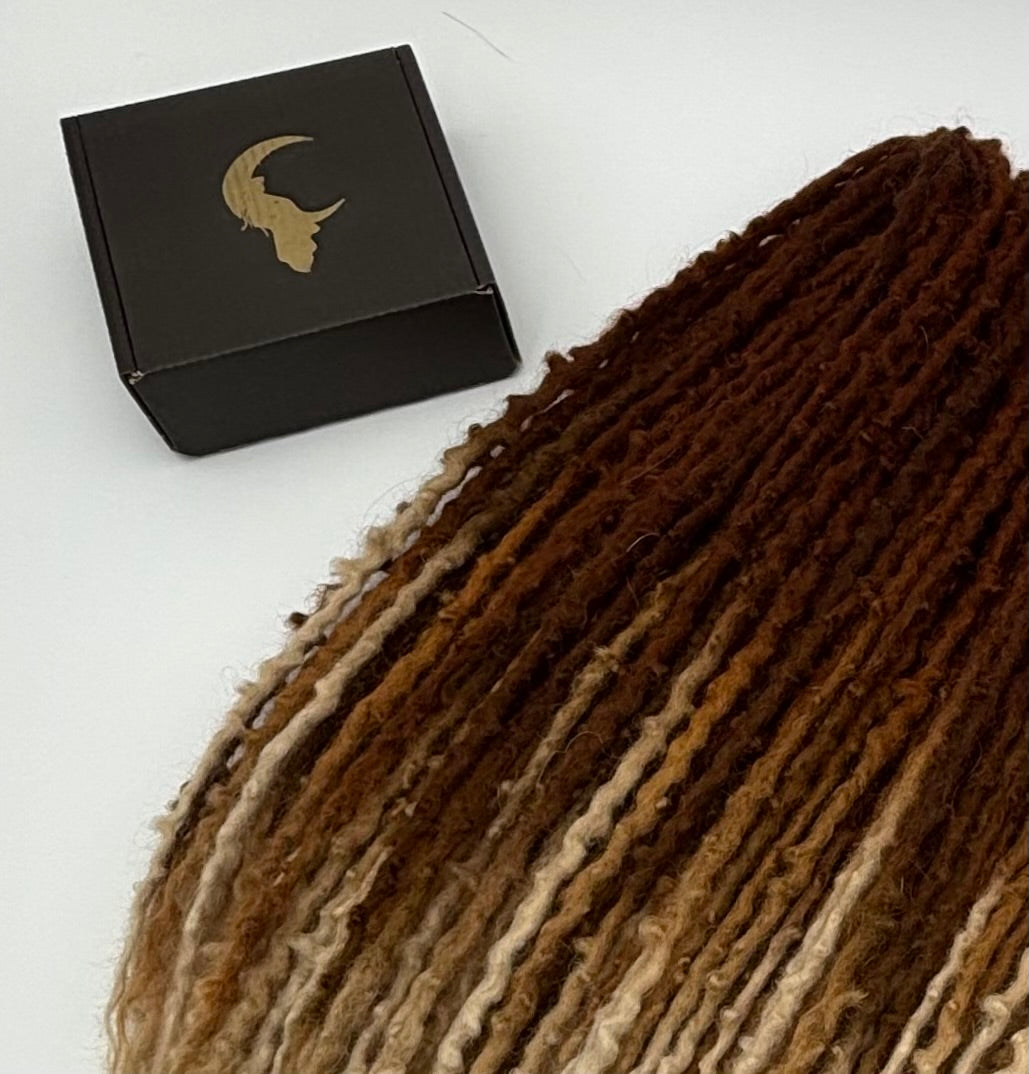 Dark Ginger to White/Cream Ombré