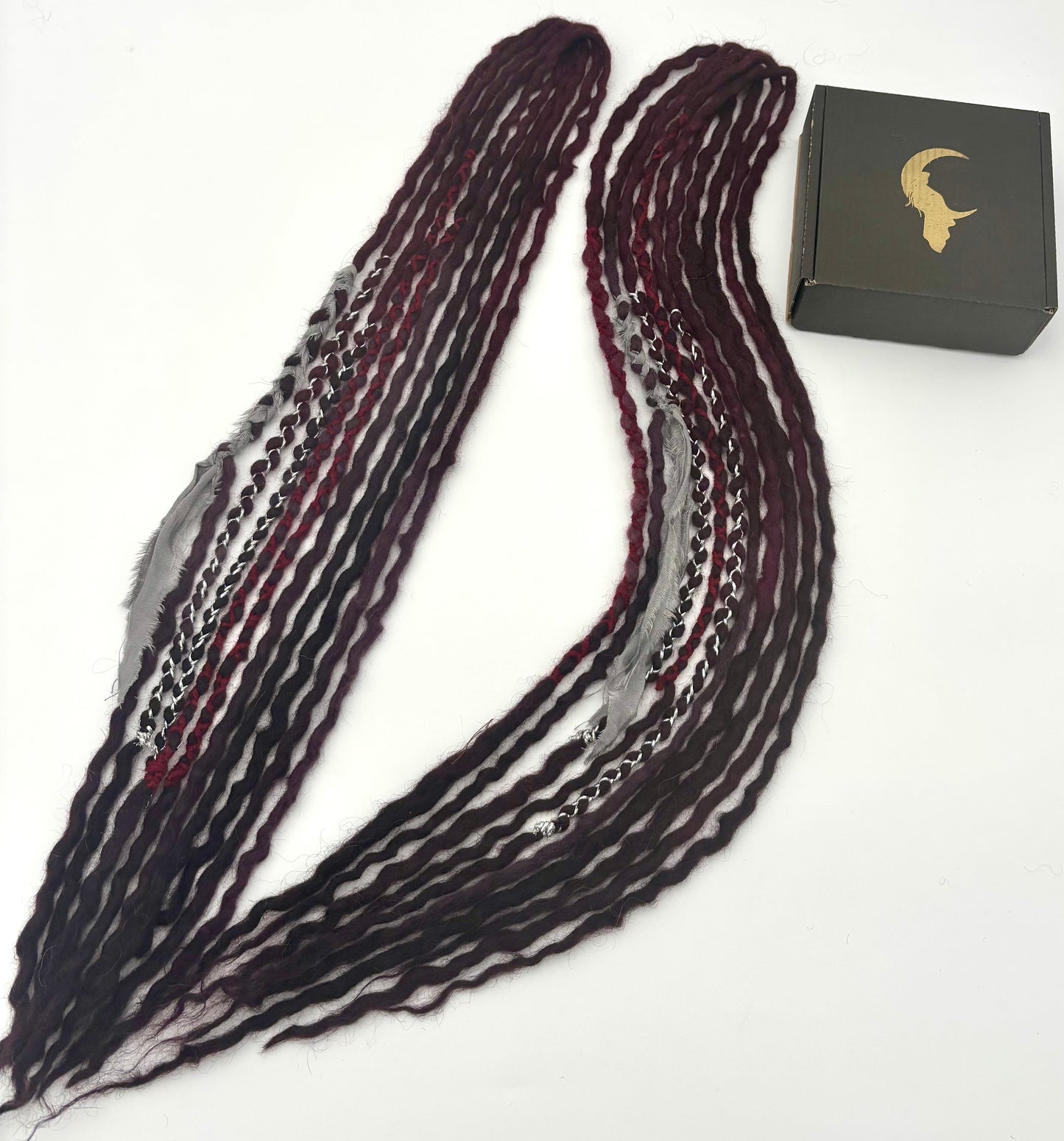 Auburn/Burgundy to Dark Plum/Black Mini Accent