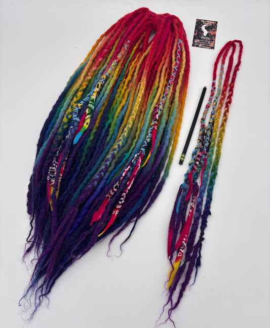Vibrant Rainbow Chunky Wraps