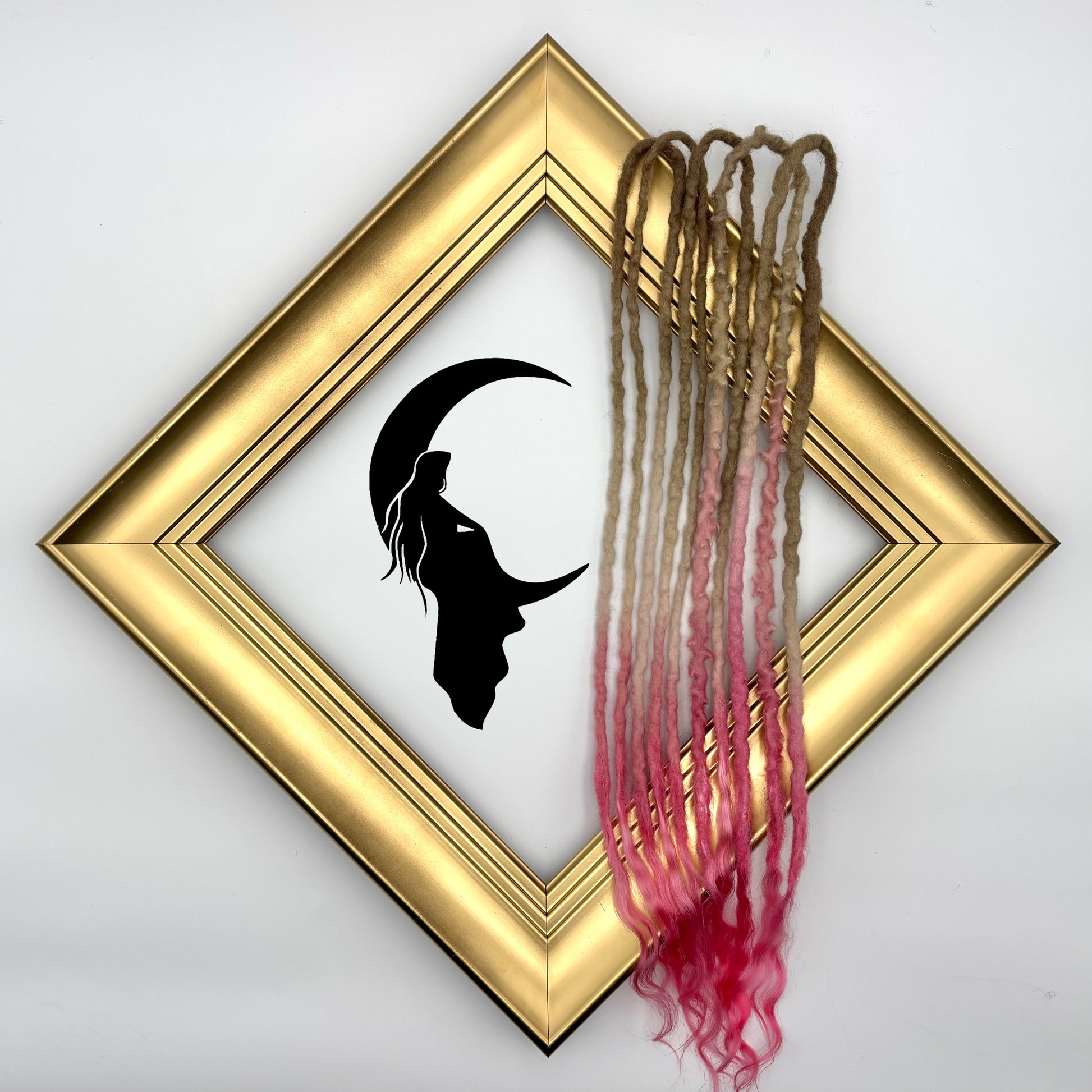 Blonde to Mixed Pinks - Girl On The Moon Dreadlocks